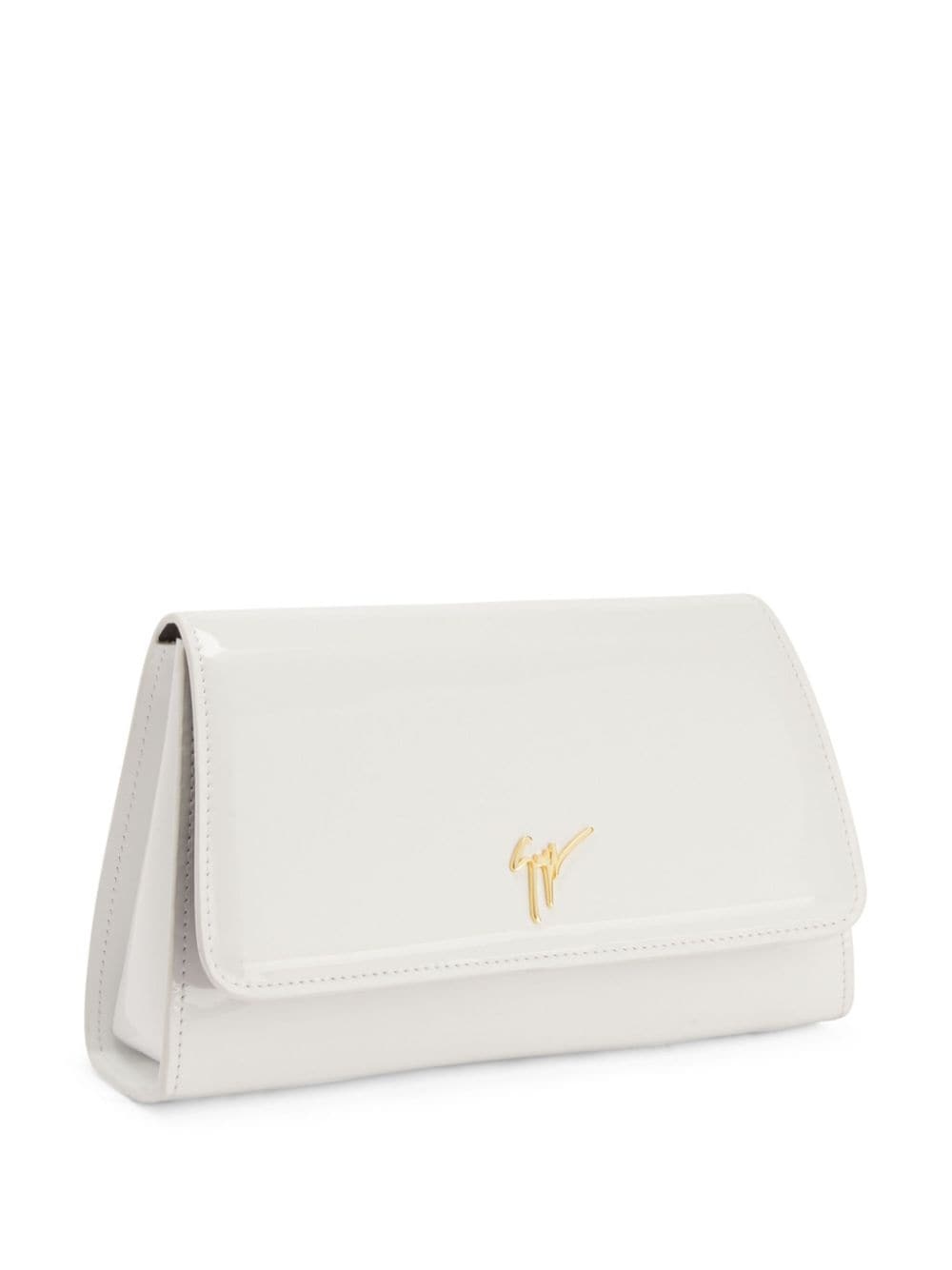 Cleopatra logo-plaque clutch bag - 4