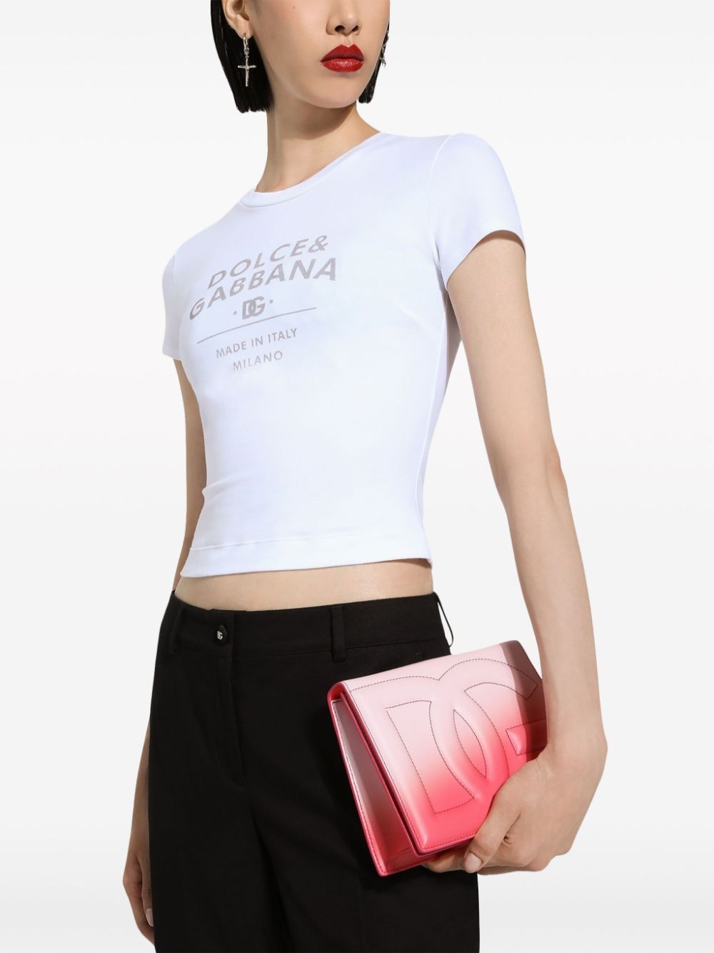 logo-print cotton-blend T-shirt - 5