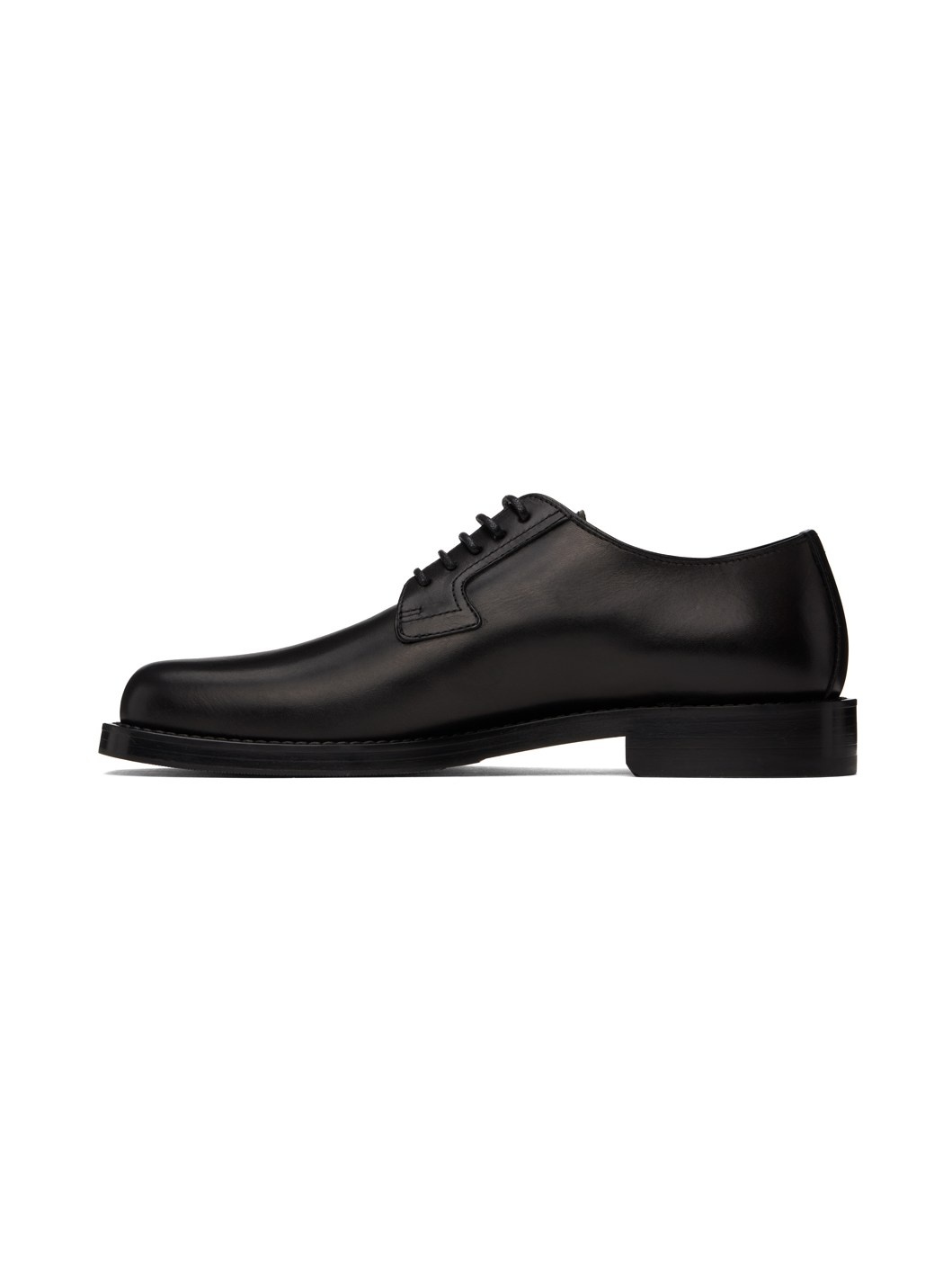 Black Leather Derbys - 3