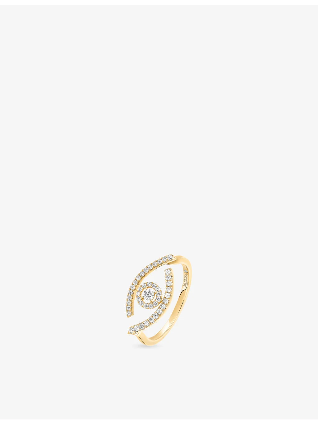 Lucky Eye 18ct White-Gold and 0.22ct Diamond Ring - 1