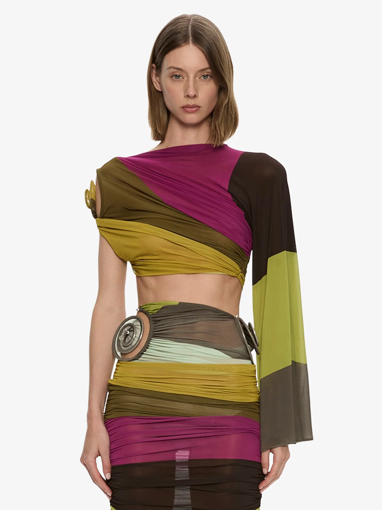 Aurelia Sculpted Spiral Drape Top - 1