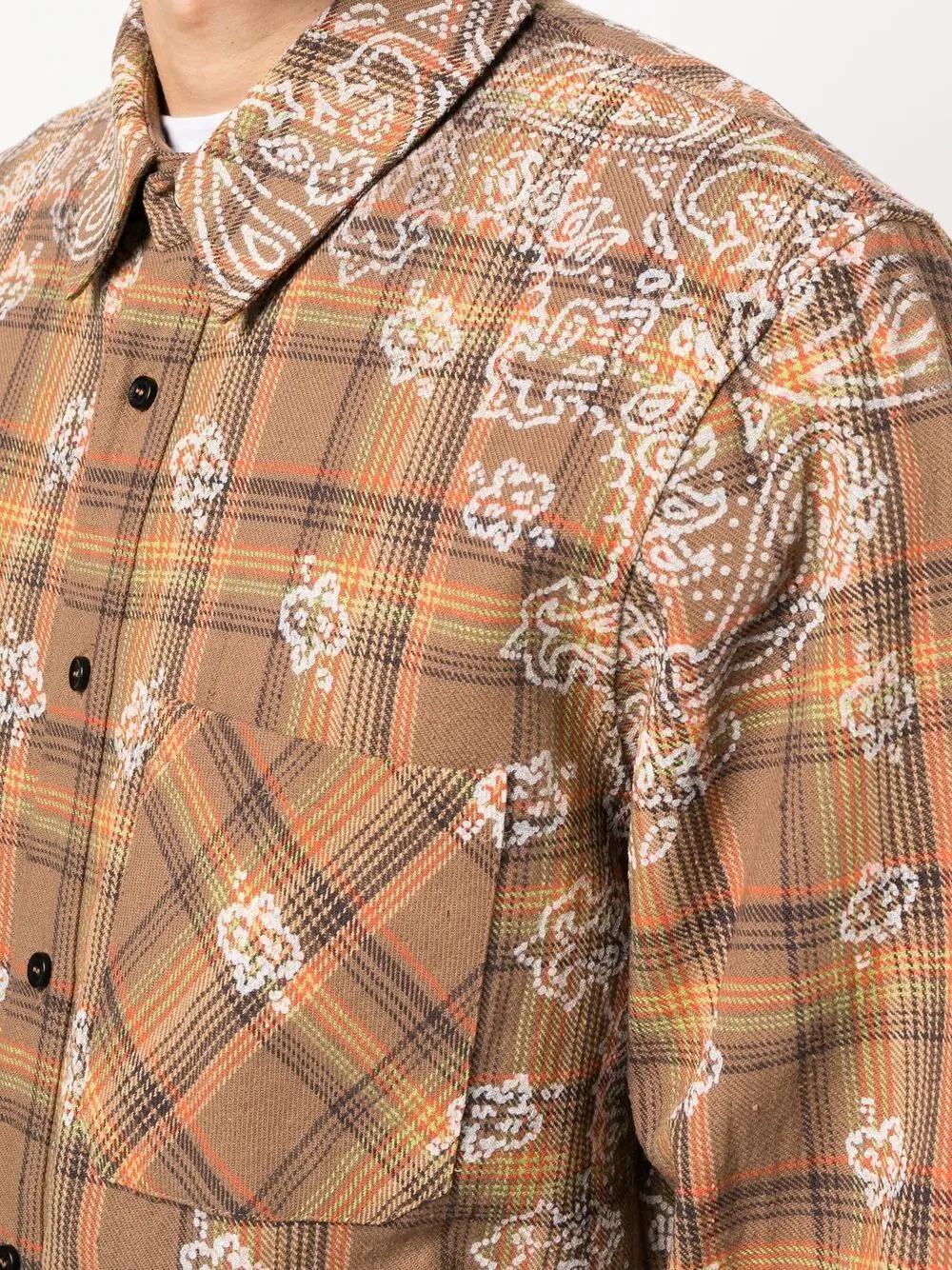 Bleach Banana Plaid paisley shirt - 5