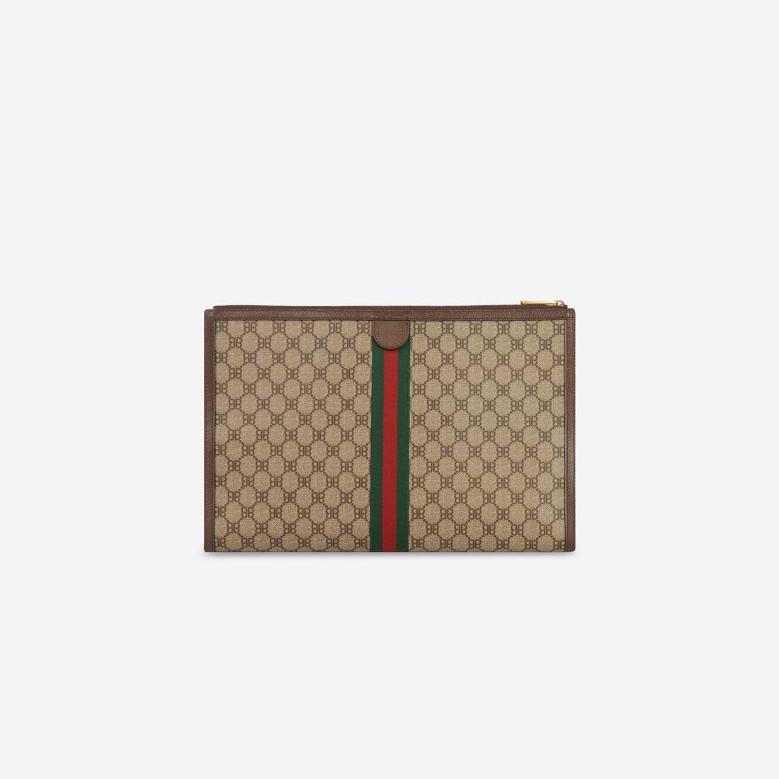 Men's Hacker Graffiti Laptop Pouch In Coated Canvas in Beige - 2