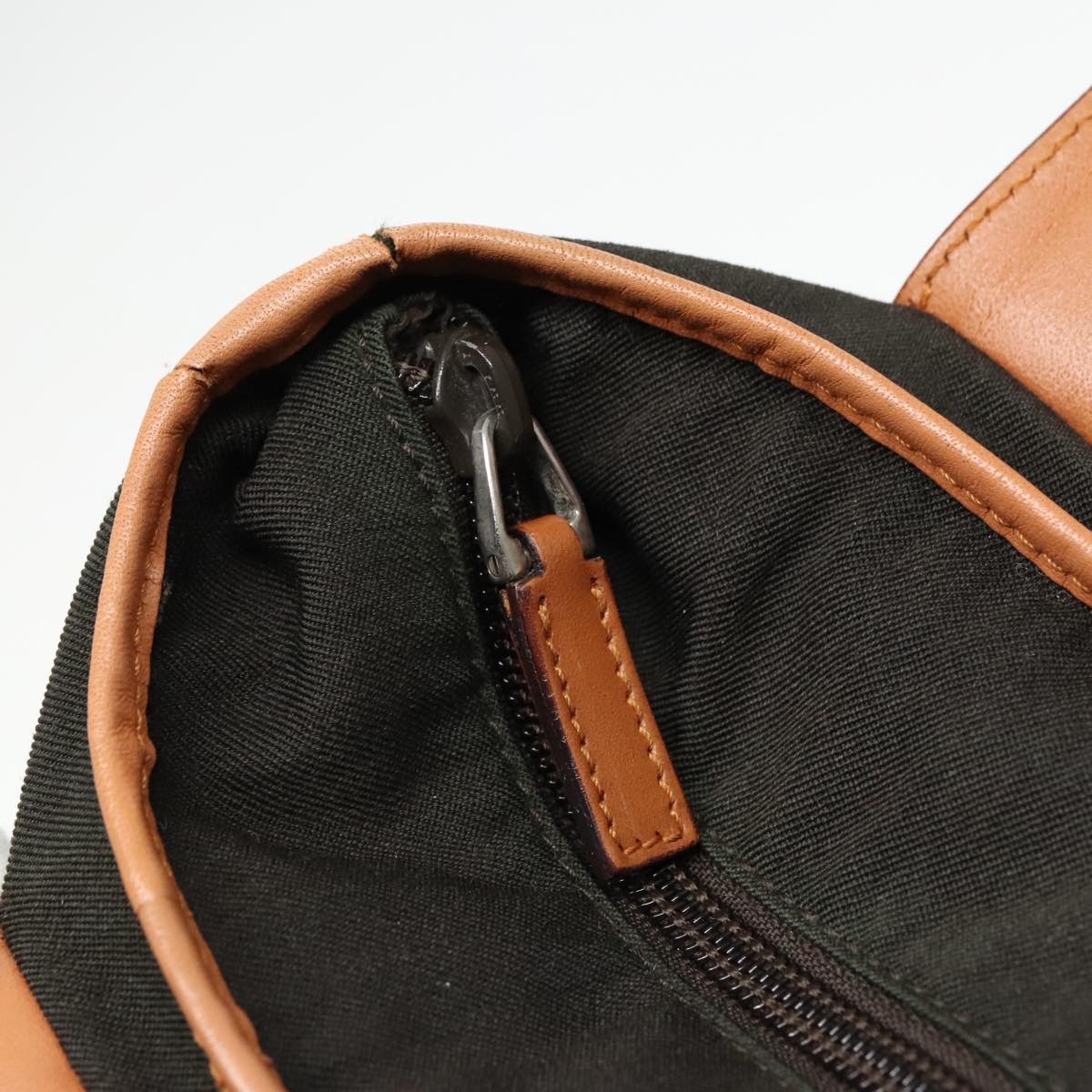 GUCCI Tote Bag Canvas Khaki Silver - 15