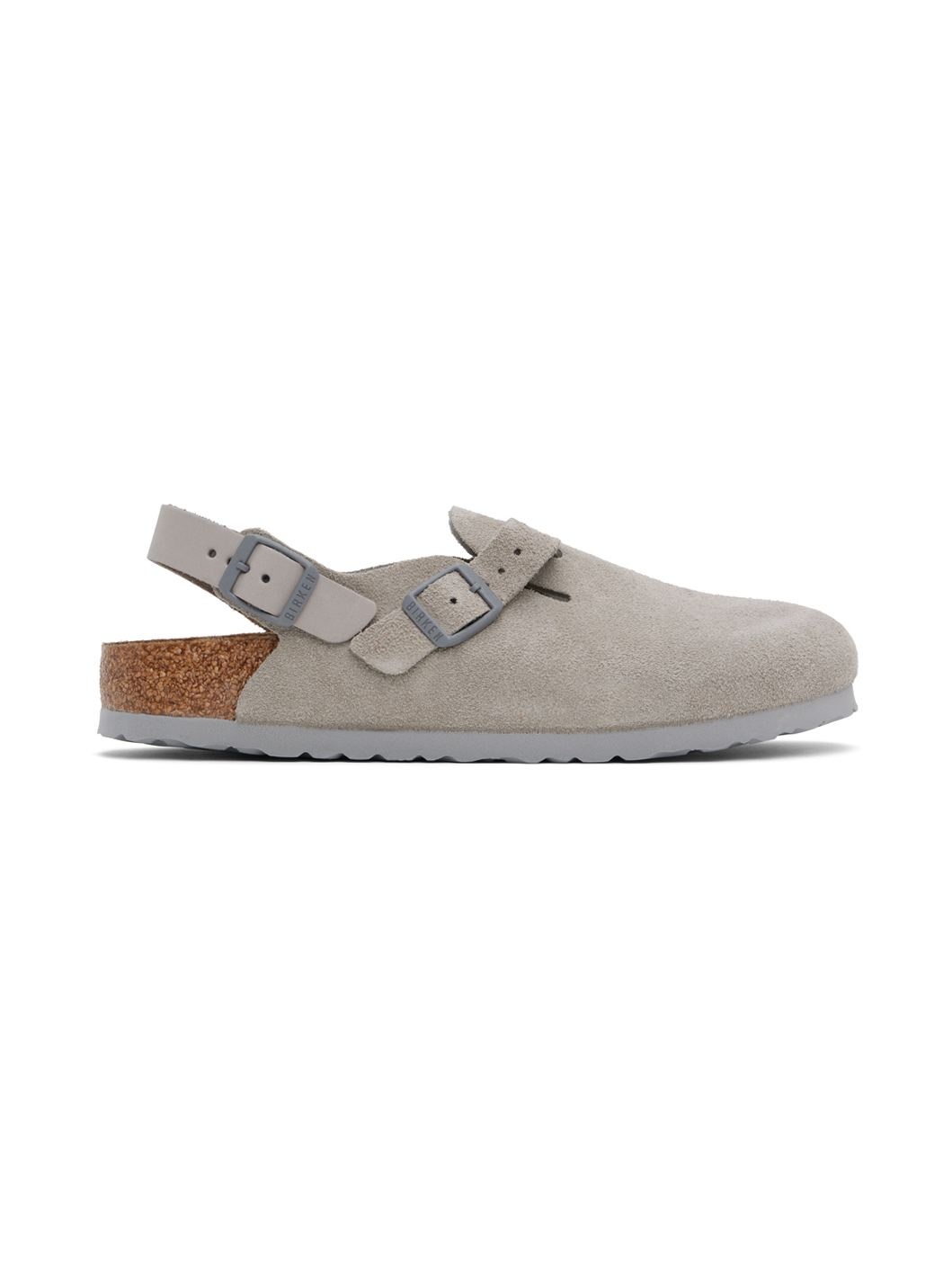 Gray Narrow Tokio Slip-on Loafers - 1