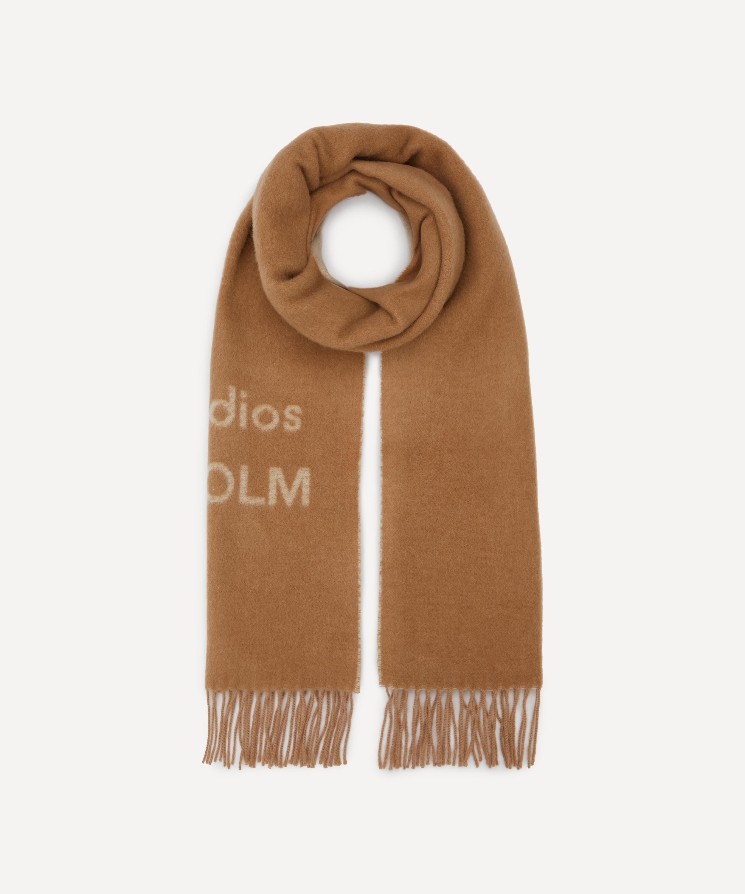 Logo Jacquard Camel Scarf - 2