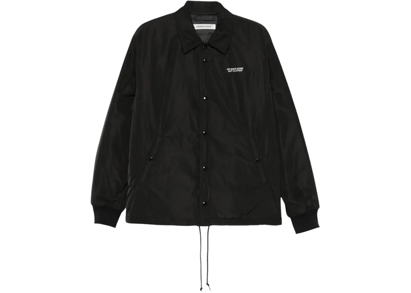 Undercover Blouson Lapel Button Closure Coat Black - 1
