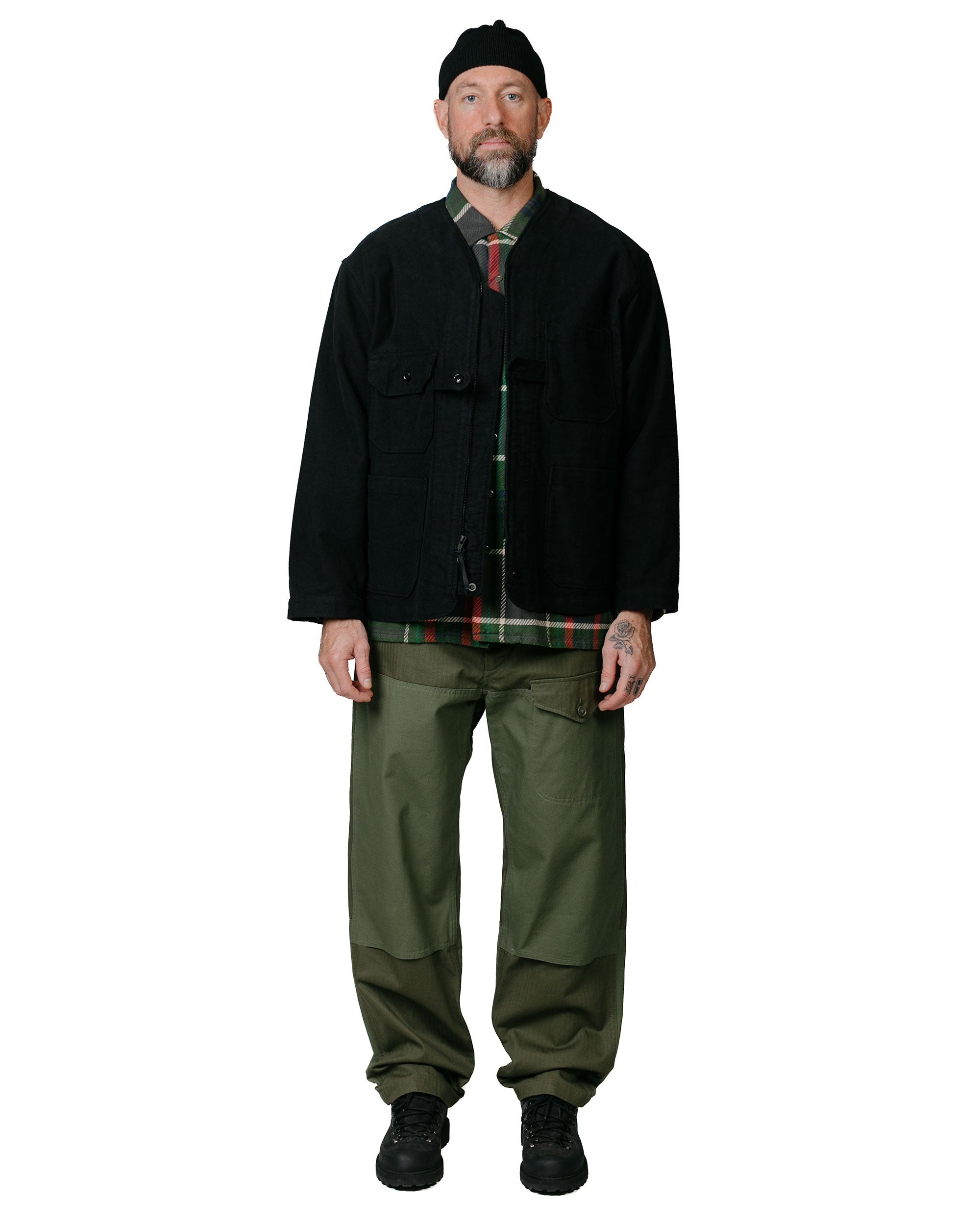 Field Pant Olive Cotton Herringbone Twill - 4