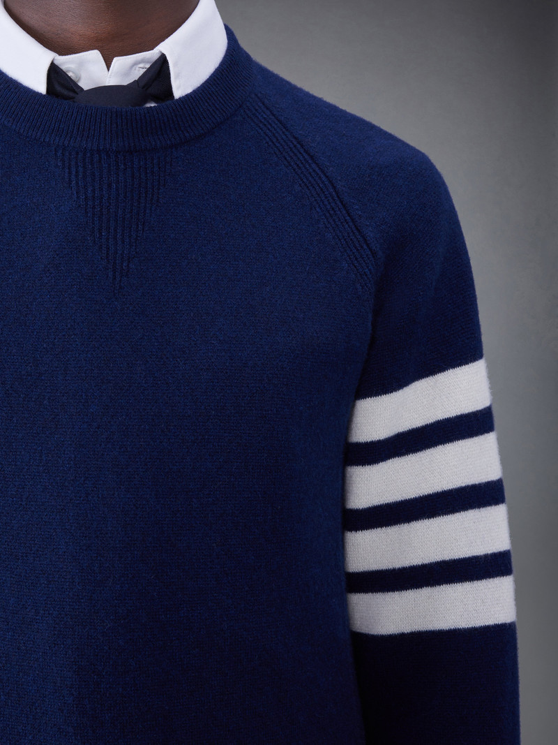 FRENCH TERRY CASHMERE 4-BAR CREWNECK PULLOVER 4