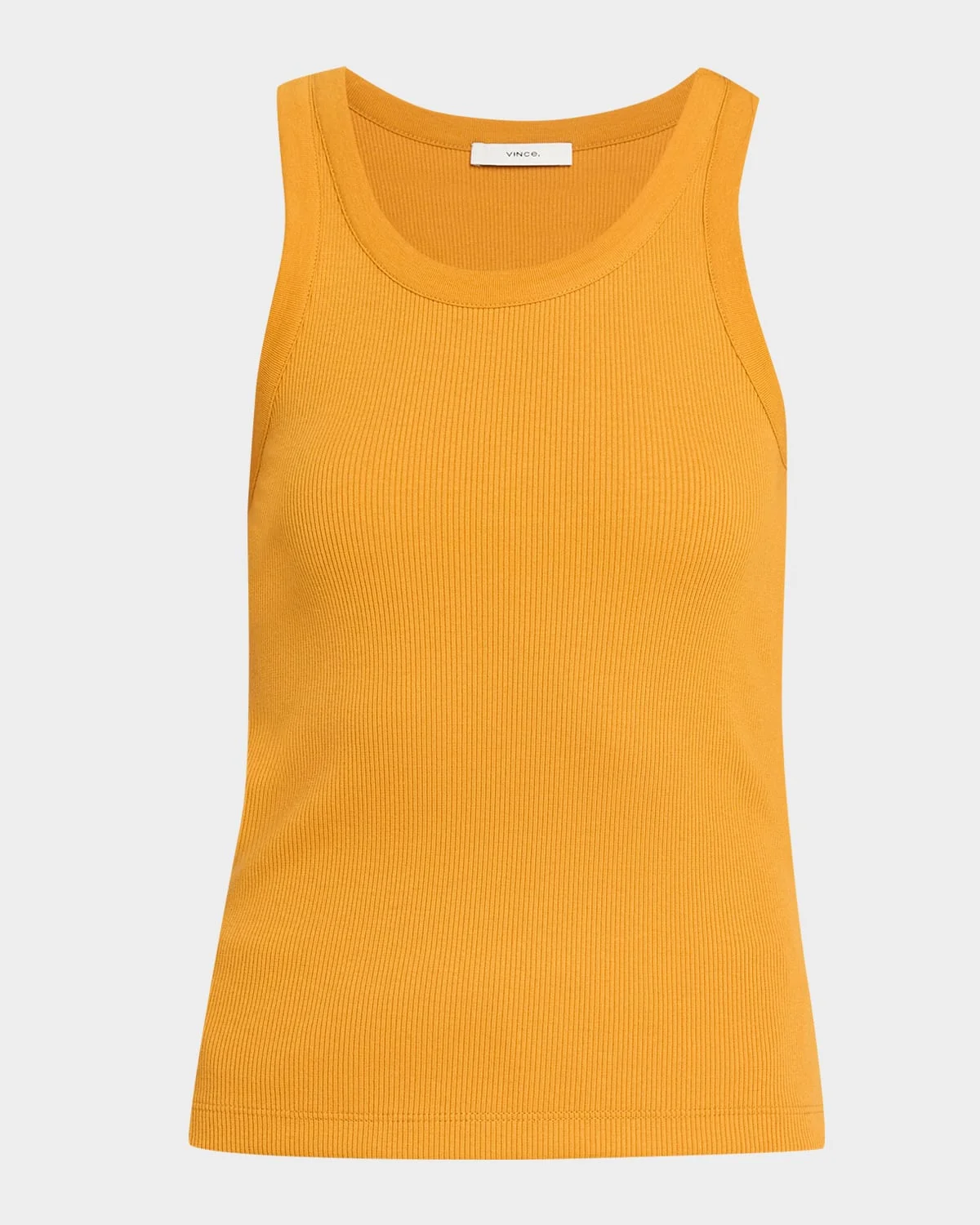 Scoop-Neck Ribbed Tank Top - 1