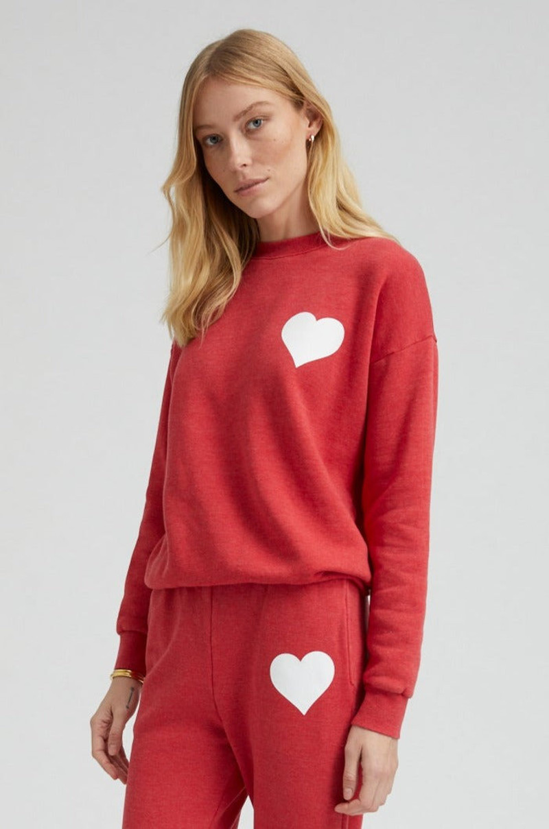 RED HEART CREWNECK SWEATSHIRT 1