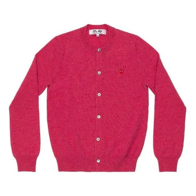 (WMNS) COMME des GARCONS PLAY Cardigan Red Emblem 'Pink' AZ-N079-051-4 - 1