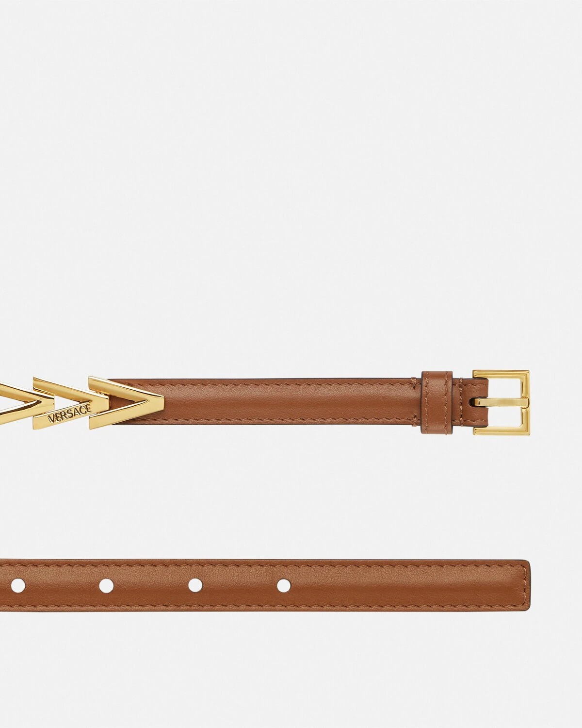 V2025 Chain Leather Belt 0.8" cm - 2