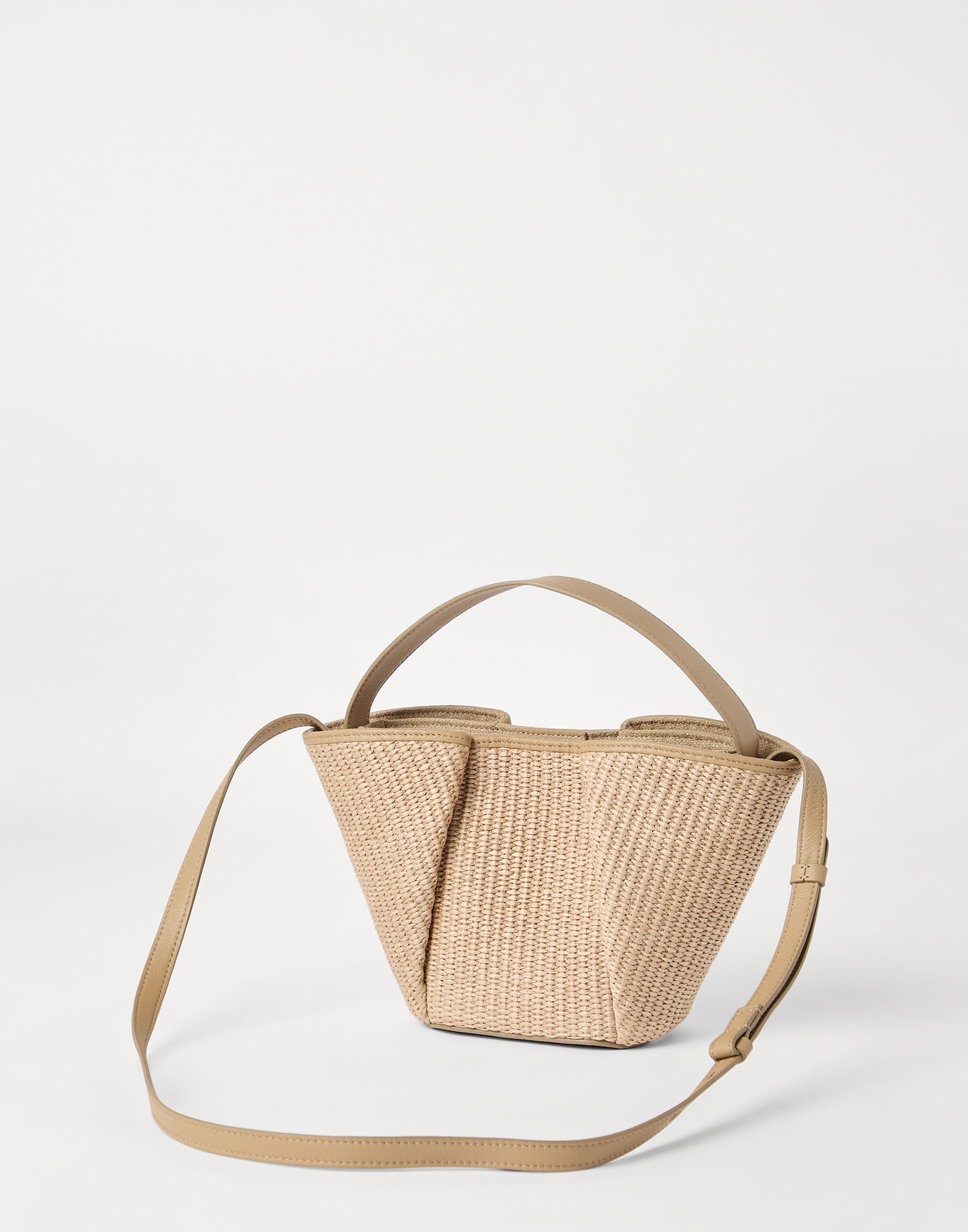 Marina shopper bag in techno cotton raffia - 2