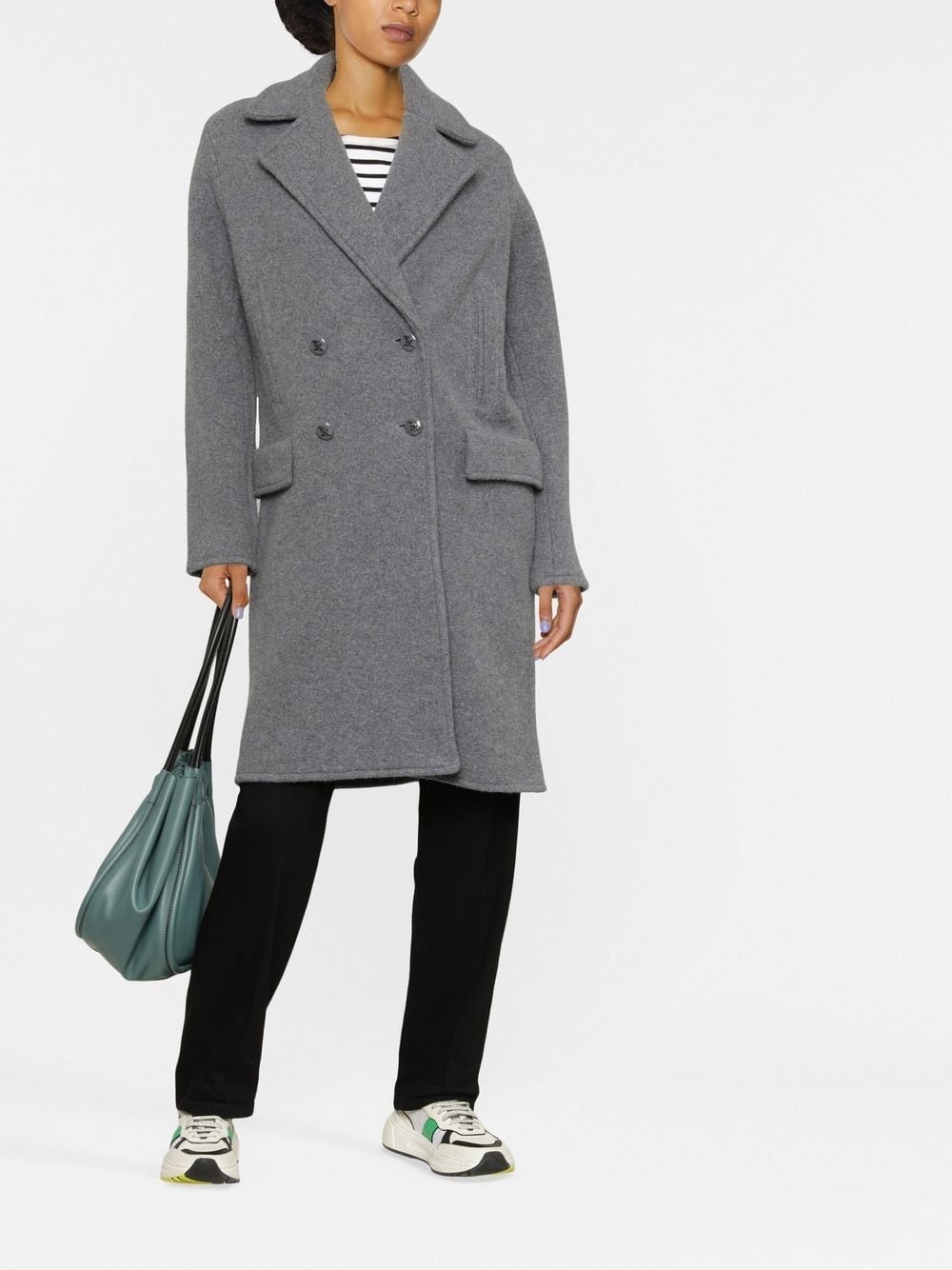 double-breasted coat - 2