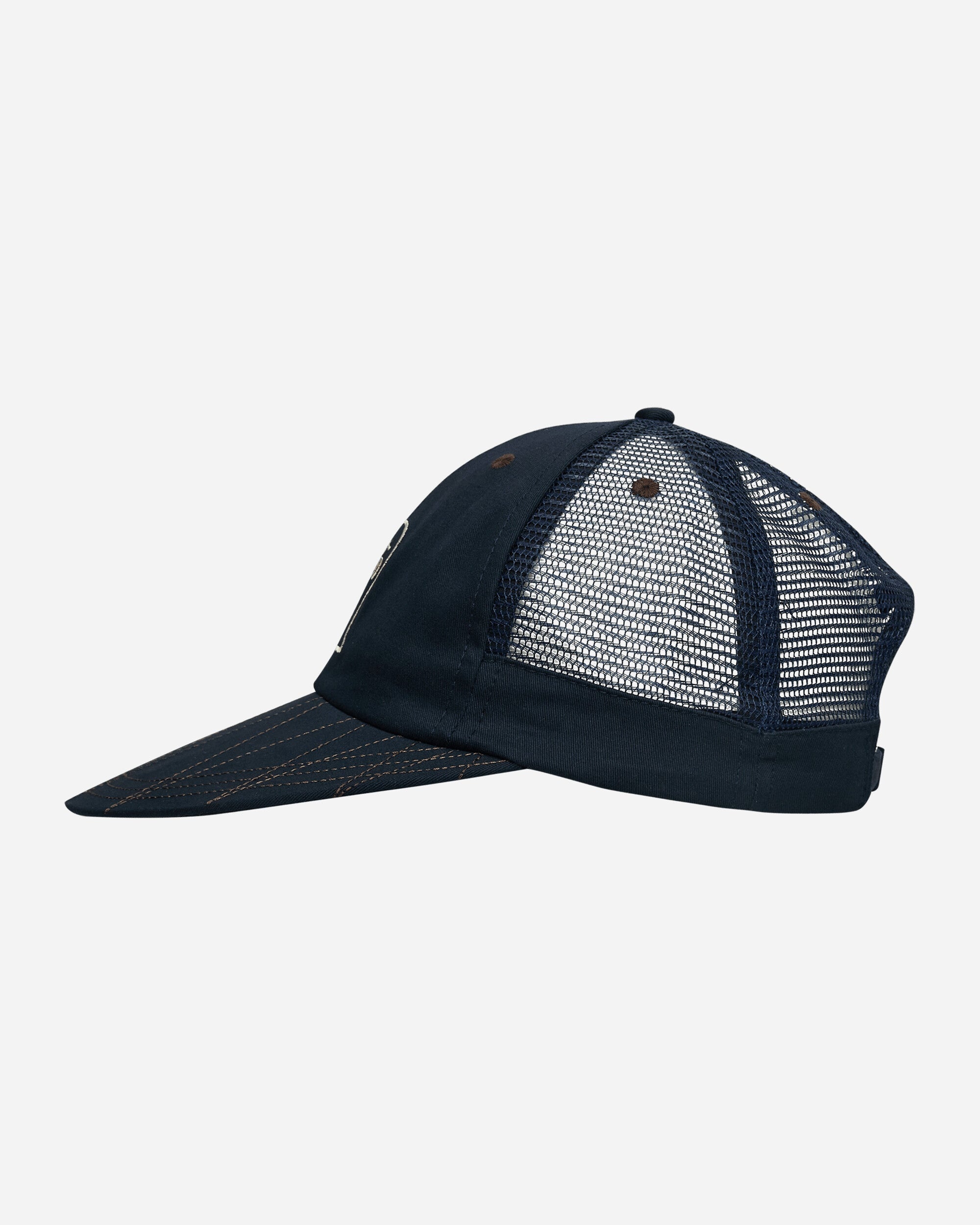 Logohead Mesh Long Brim Hat Navy - 3