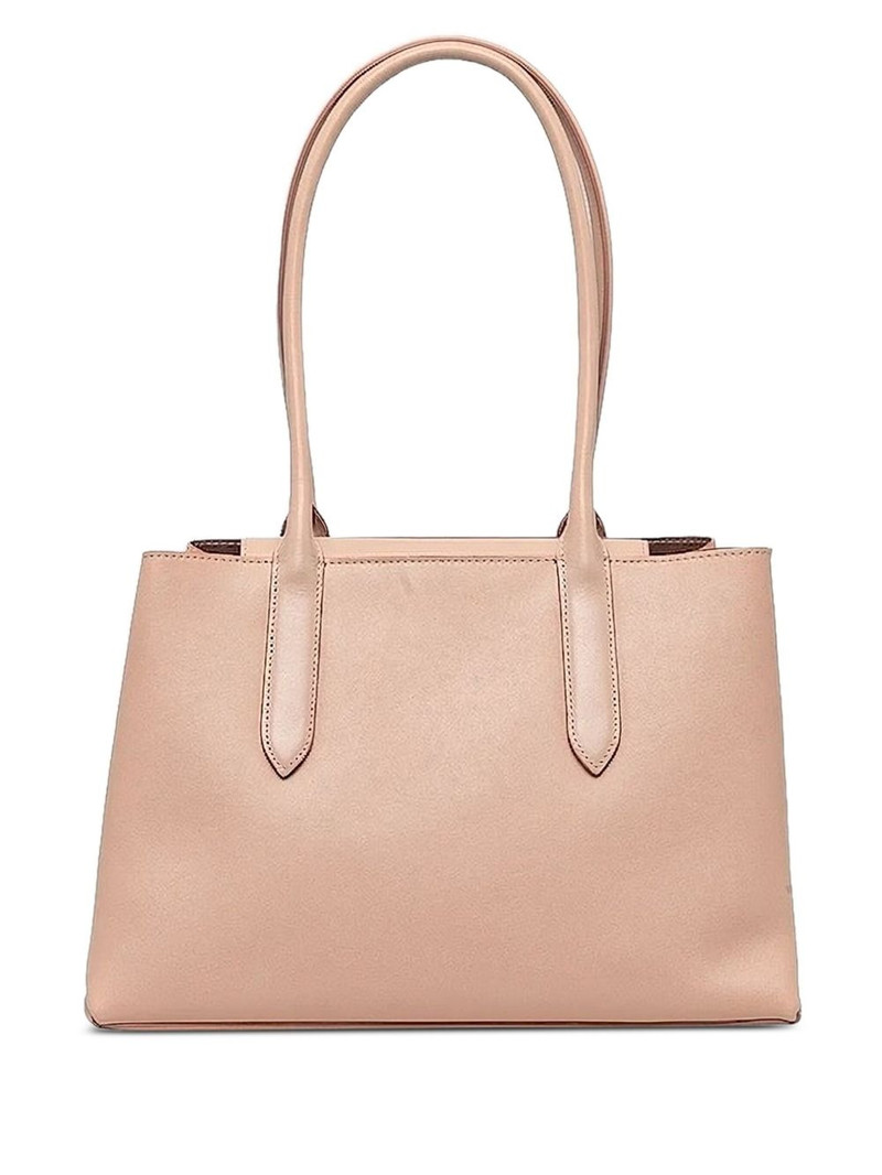 leather top-handle tote bag 1