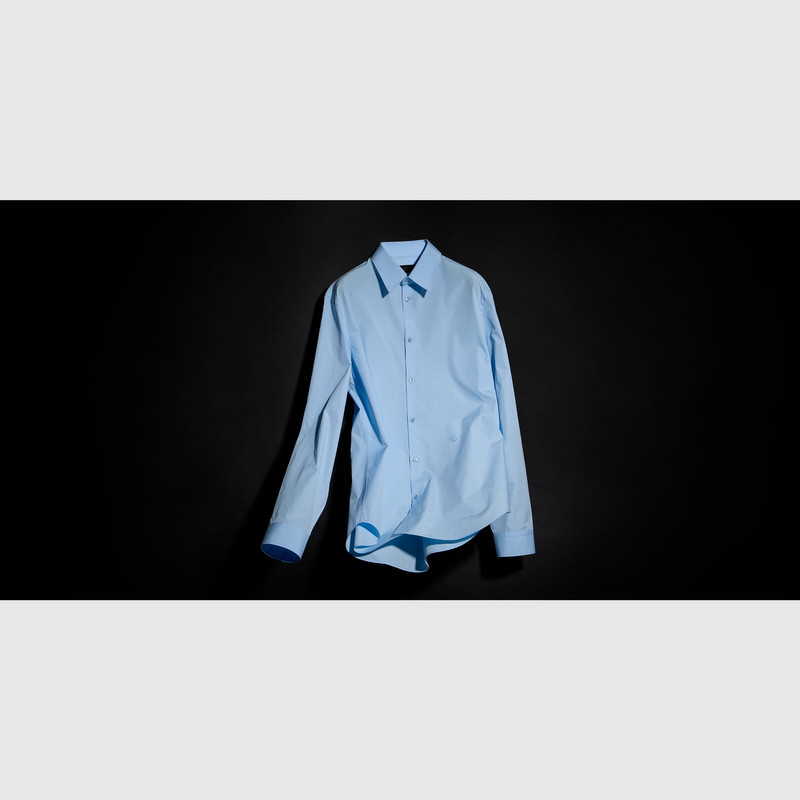 Piece dyed cotton poplin shirt 1