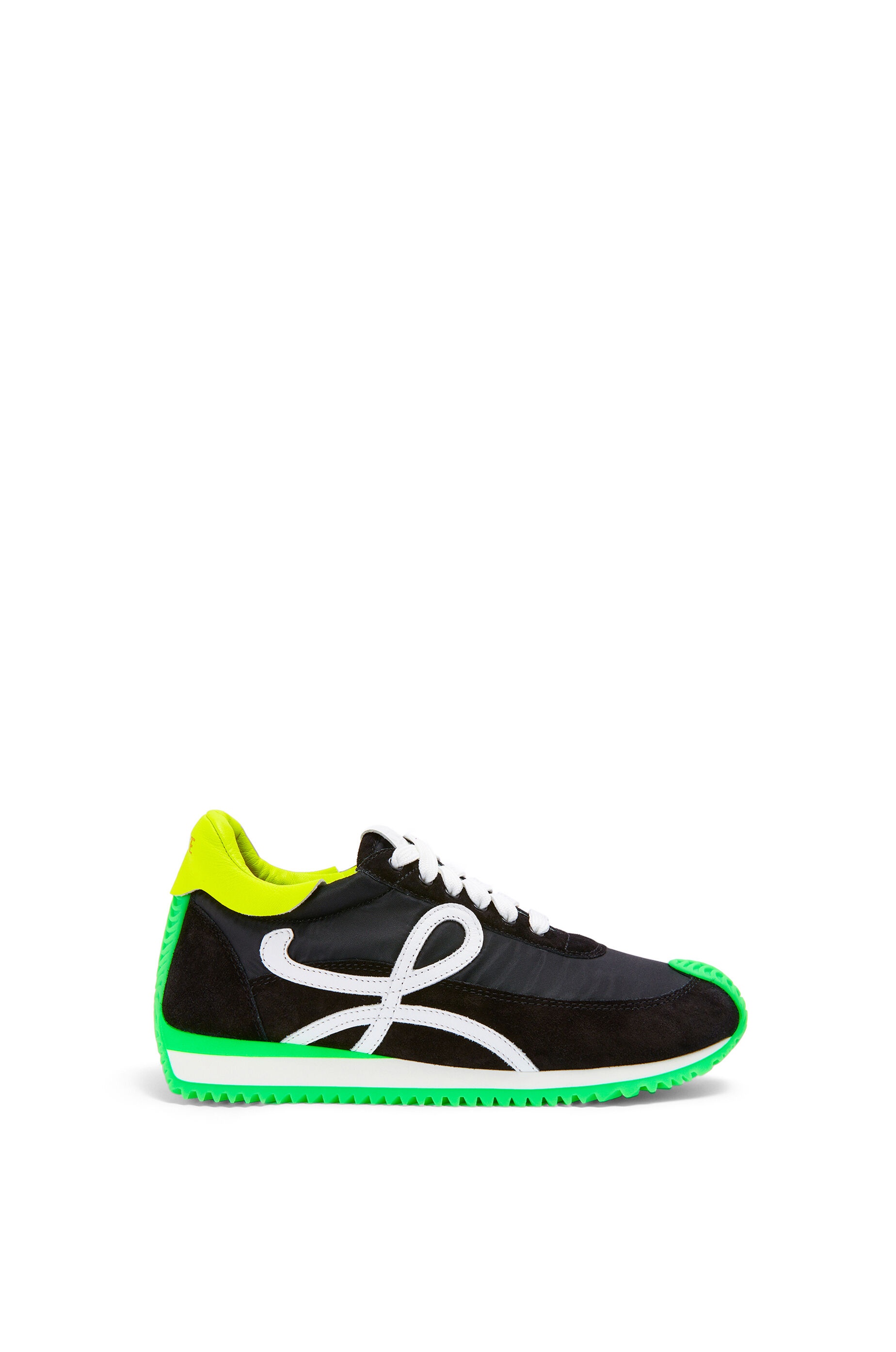 Flow runner in nylon and suede - 1