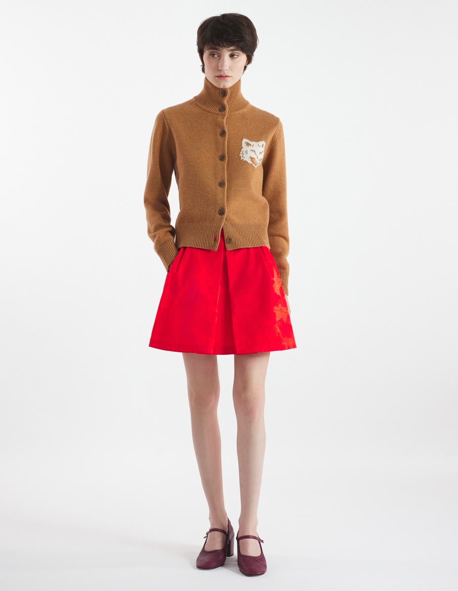 JACQUARD PLEATED SKIRT - 2