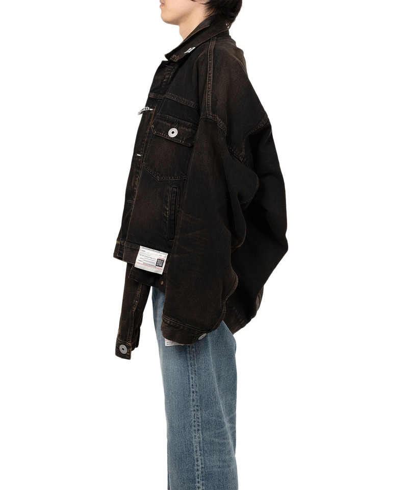 Front Layered Denim Jacket 4