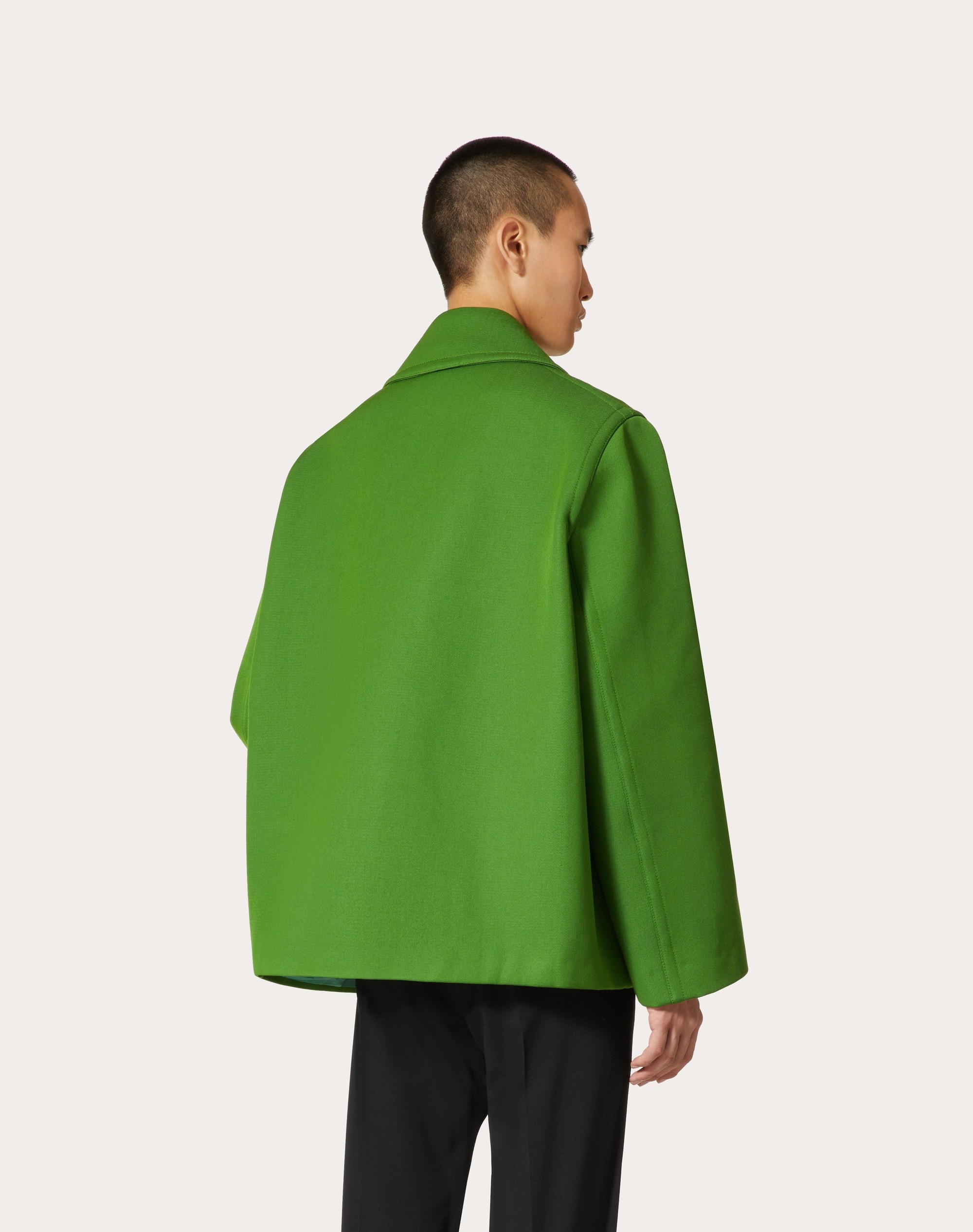 TECHNICAL WOOL PEACOAT - 4