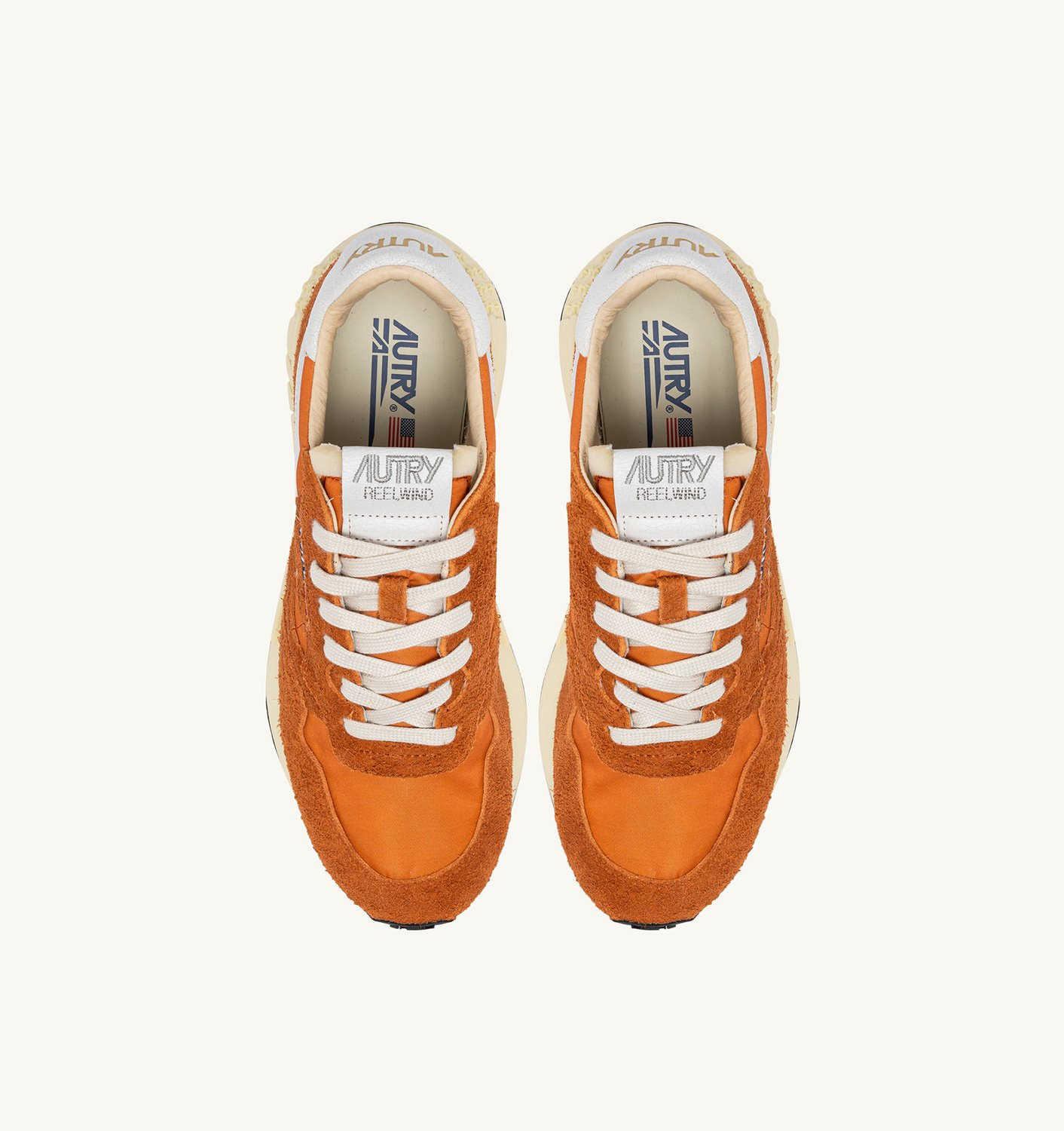 REELWIND LOW SNEAKERS IN AMBERGLOW NYLON AND SUEDE - 5