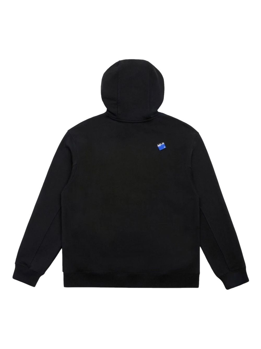 logo-tag cotton hoodie - 2