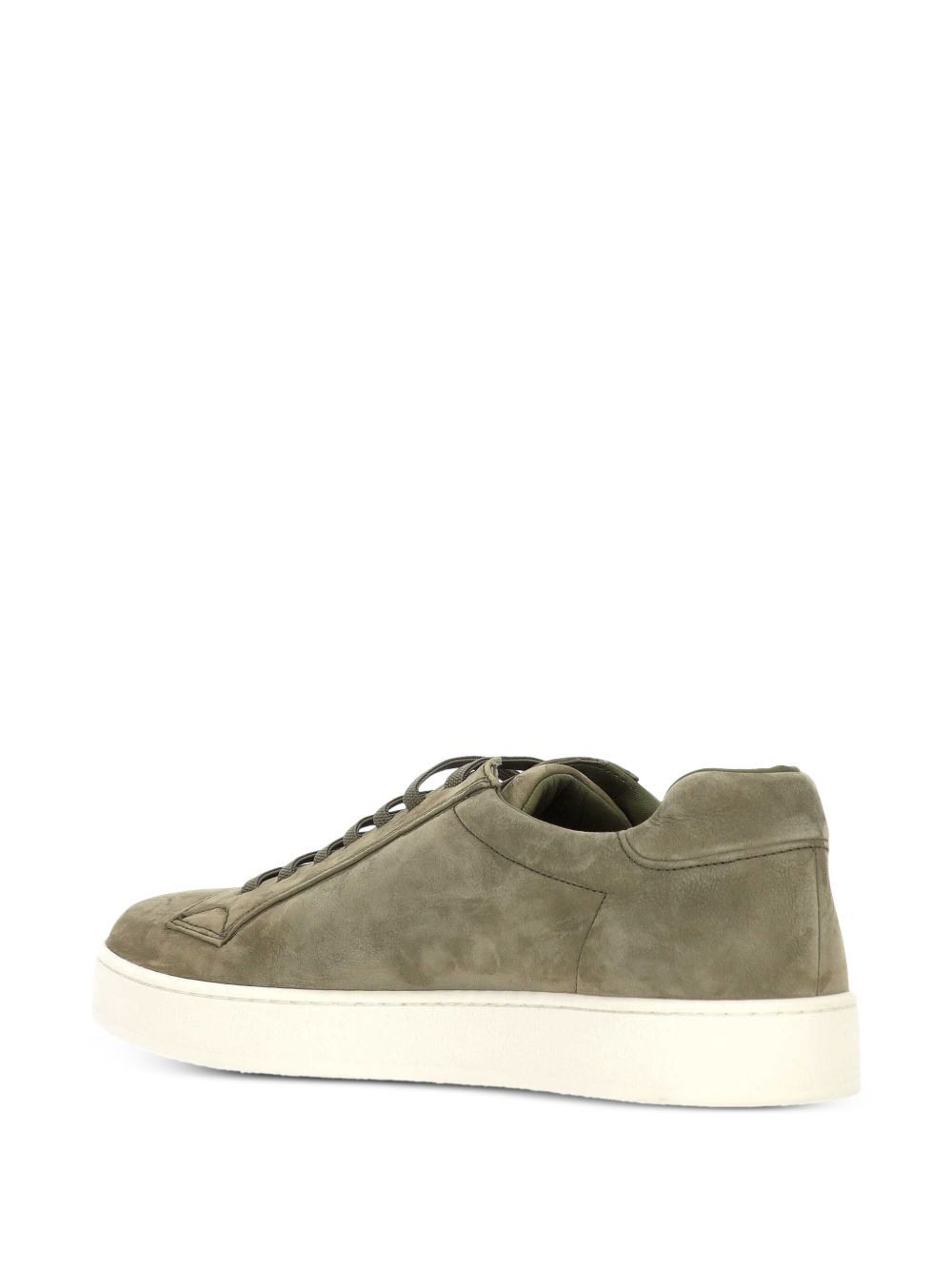 lace-up calfskin sneakers - 3