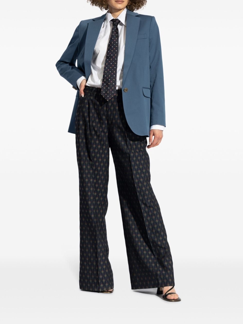 geometric-print palazzo pants - 2