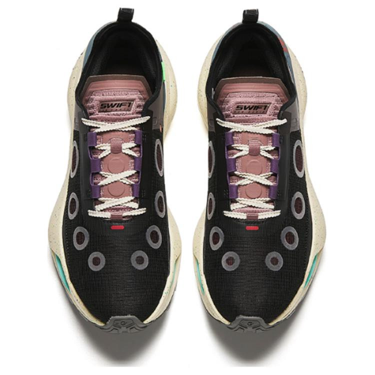 ANTA Champion Collection Running Sneakers 'Black Grey Pink' 112416609A-2 - 3