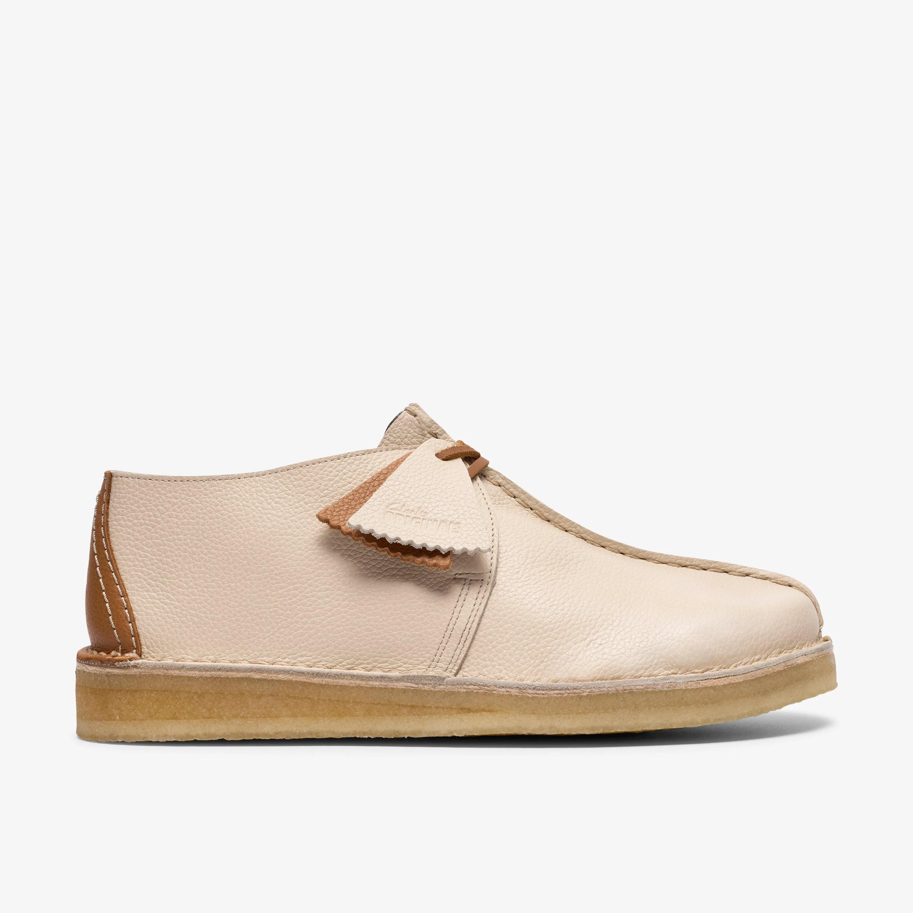 Desert Trek White Combination Leather - 1