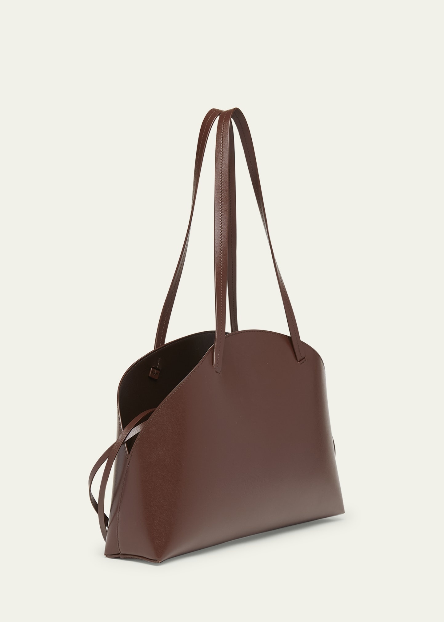 Curve Medium Leather Shoulder Bag - 3