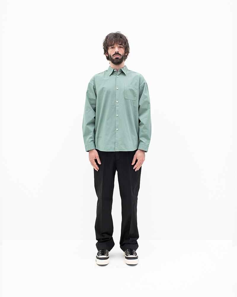 CHORE SHIRT L/S GREEN - 3