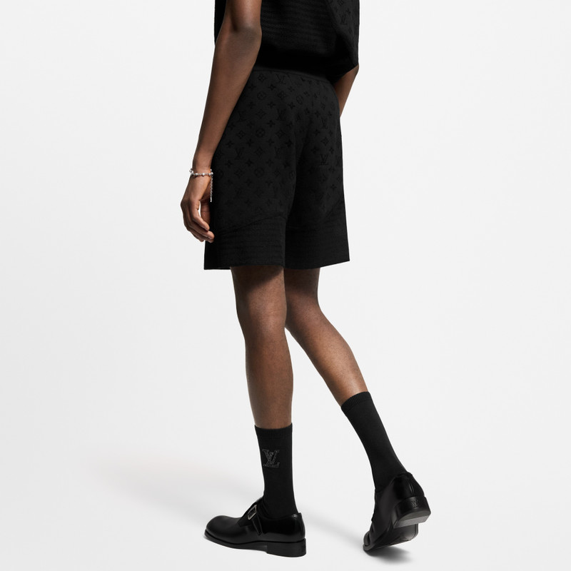 Graphic Jacquard Knitted Shorts 4