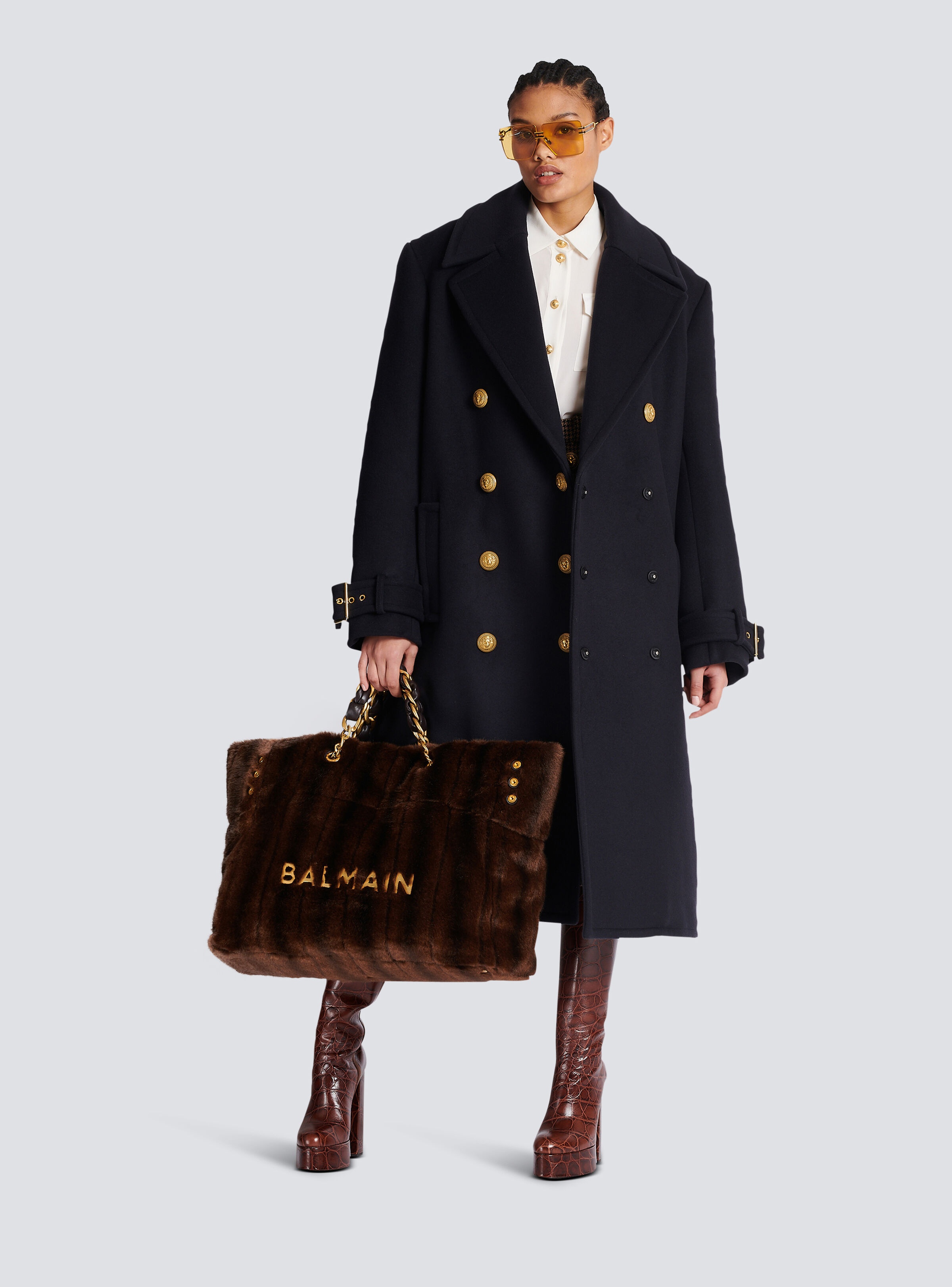 Balmain double breasted coat 2025