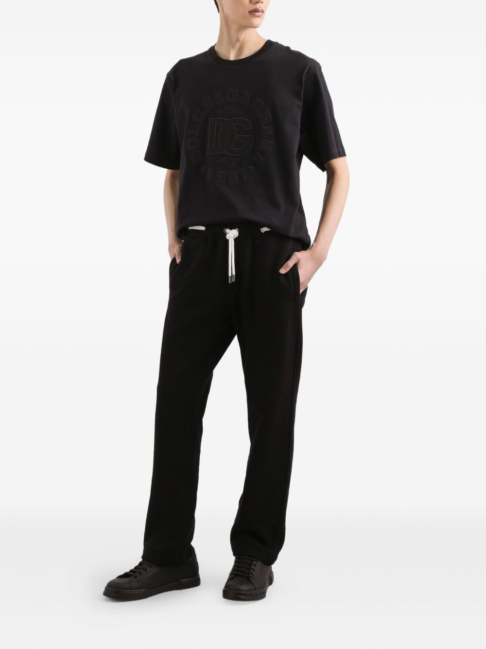 drawstring-waist track pants - 2