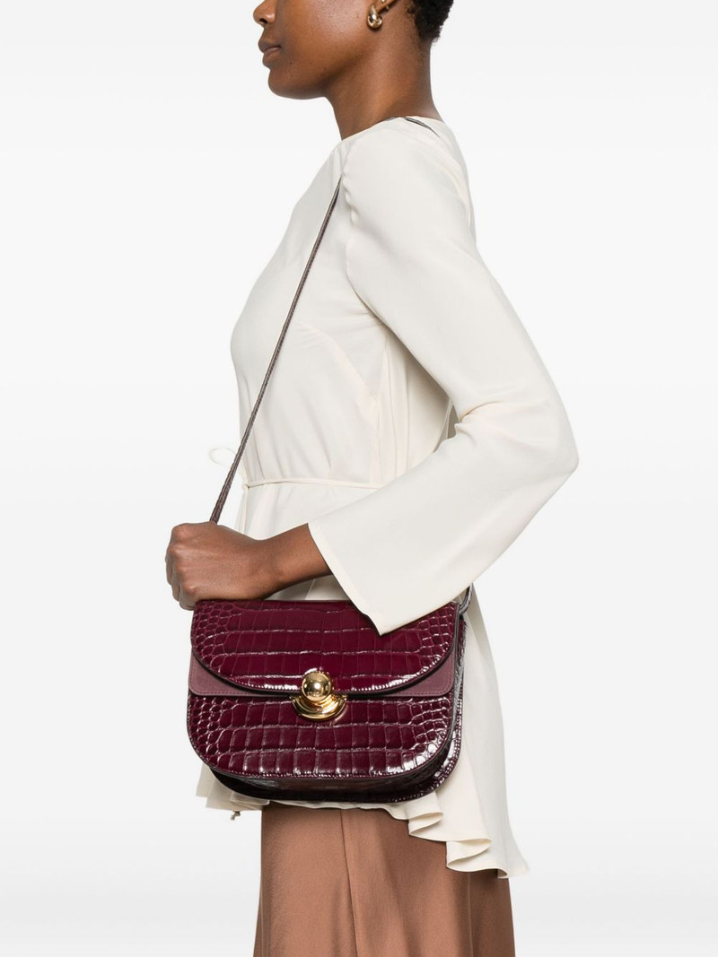 FURLA Sfera crocodile-effect shoulder bag outlook