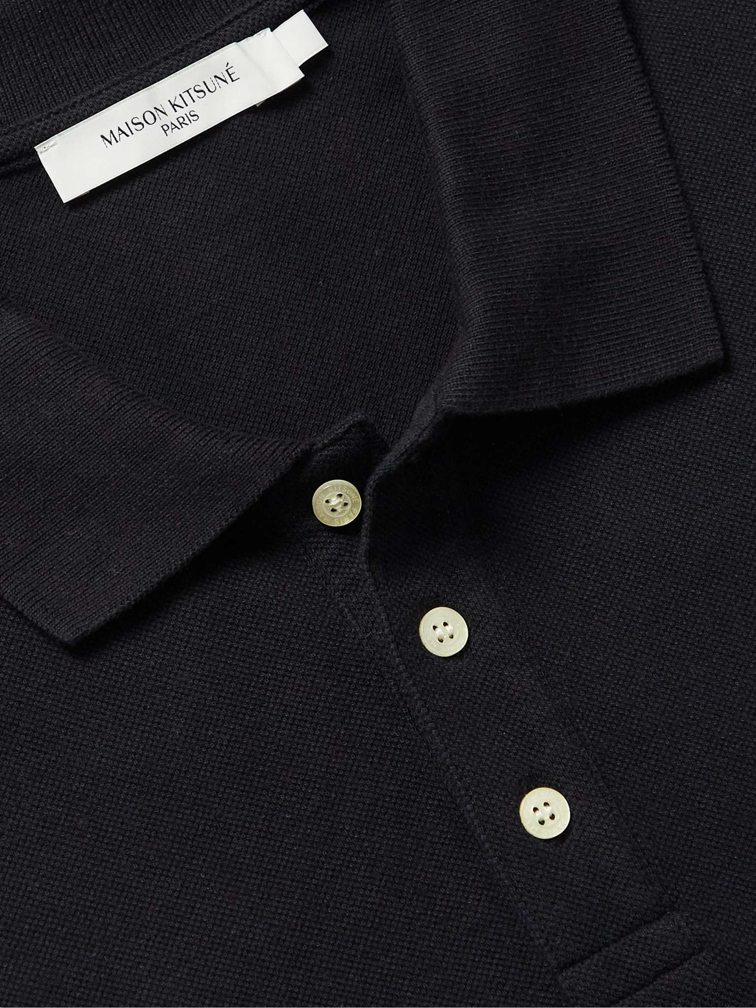 Logo-Appliquéd Cotton-Piqué Polo Shirt - 5