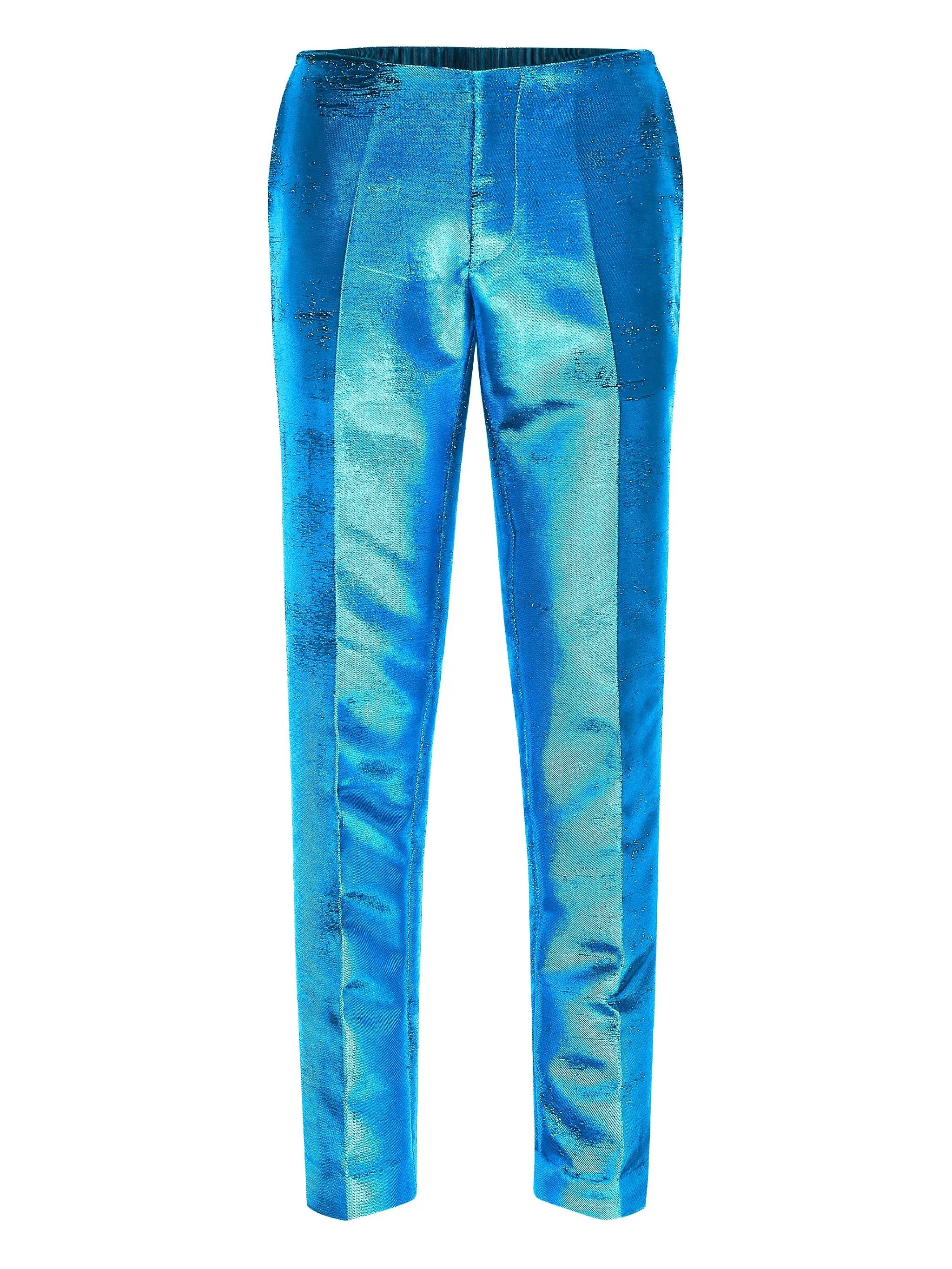 Mm6 Maison Margiela Metallic-finish Tailored Trousers - 1