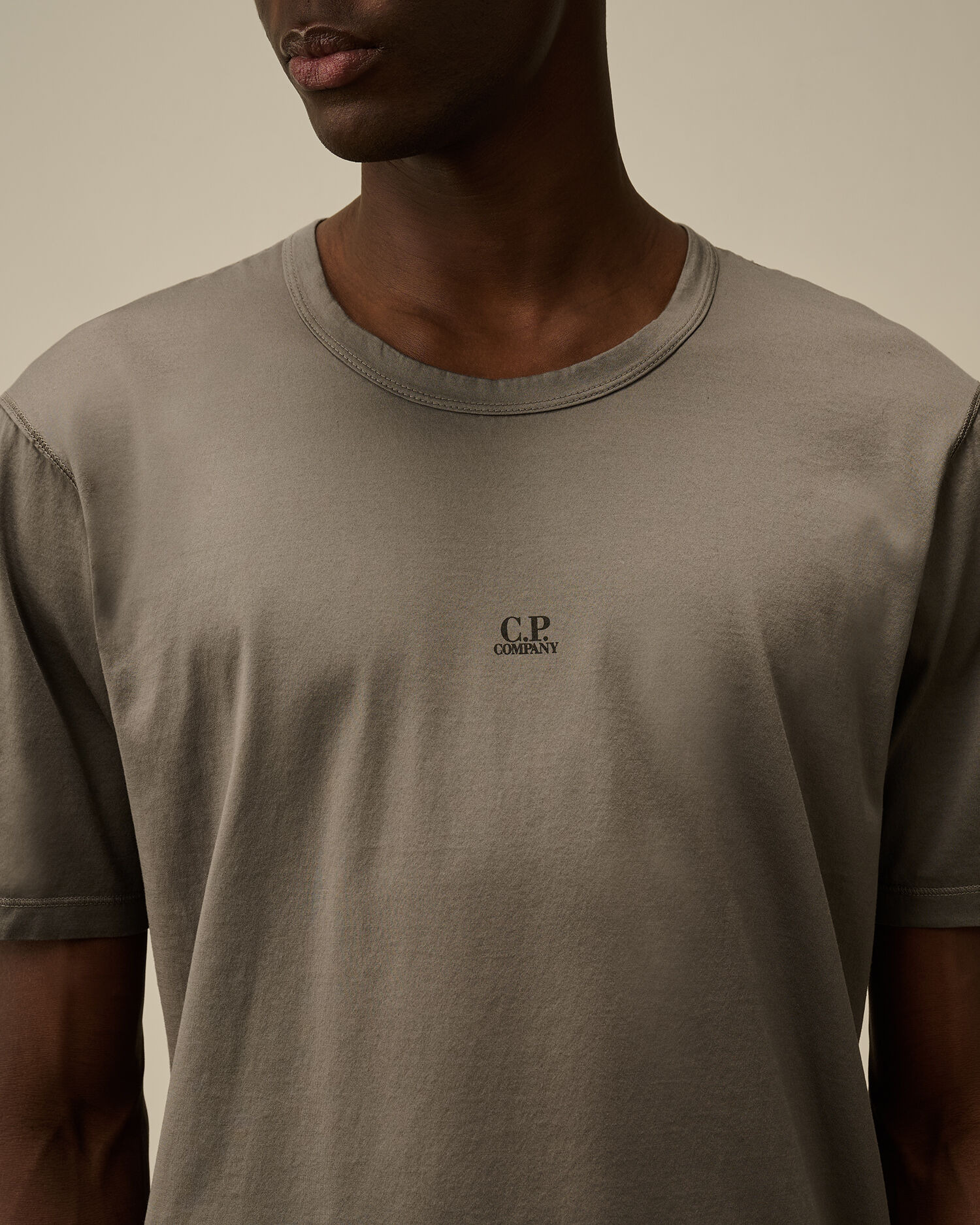 70/2 Mercerized Jersey Printed Logo T-Shirt - 5