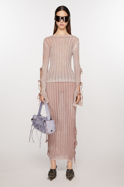 Acne Studios Knit midi skirt - Dusty pink outlook