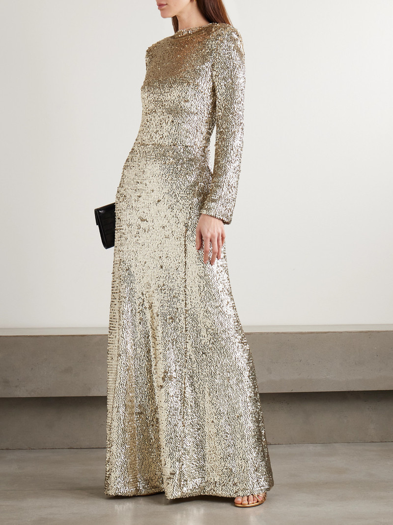 SIMKHAI Beatrice Sequined Tulle Gown outlook