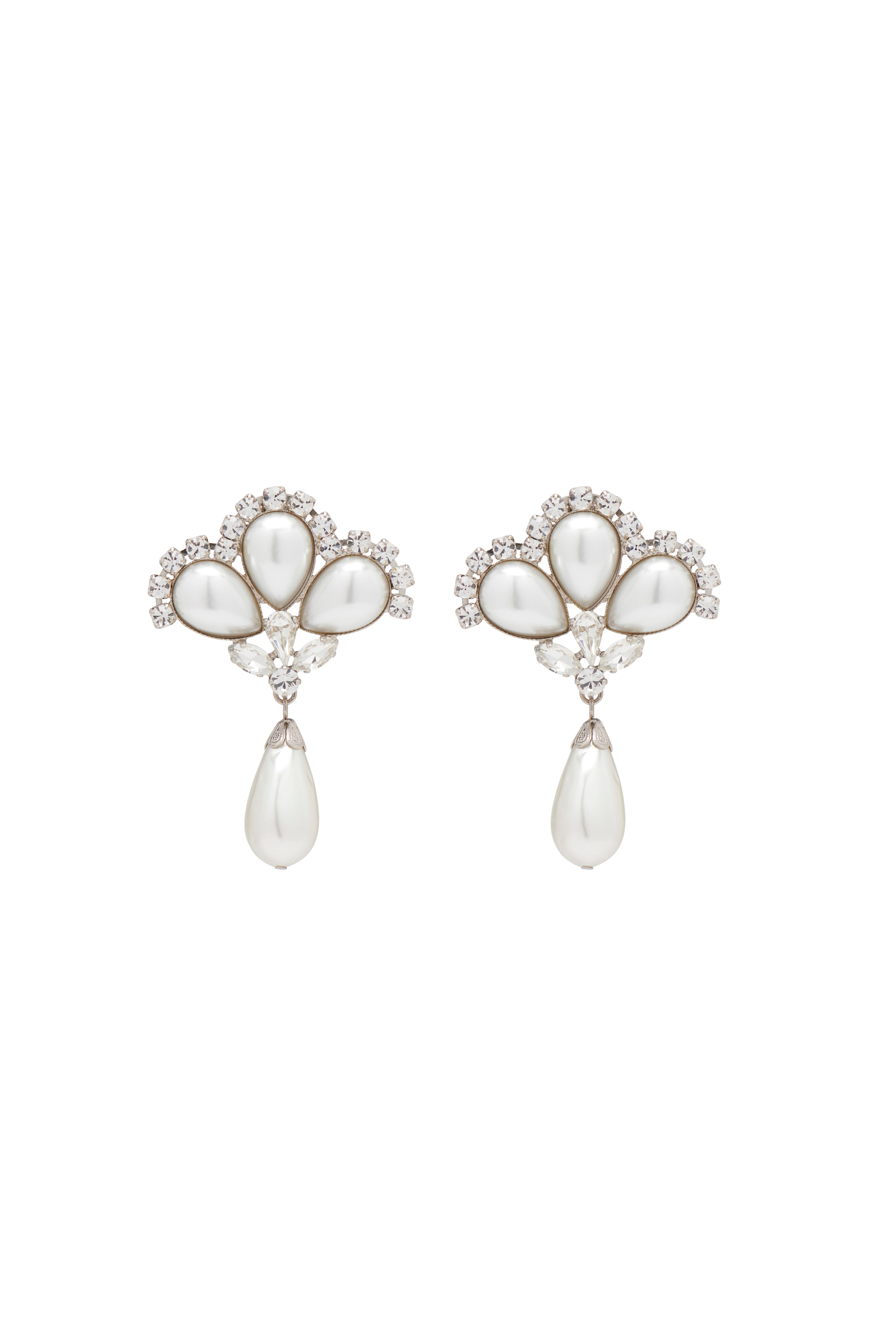 PEARL EARRINGS WITH PENDANT - 1