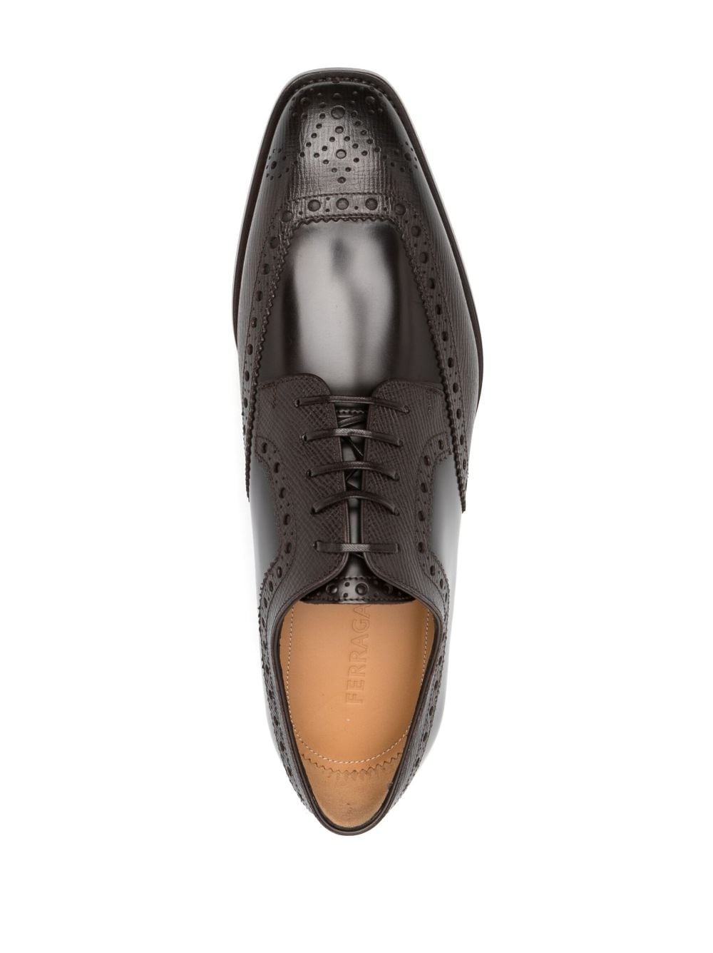 Western-style leather derby shoes - 4