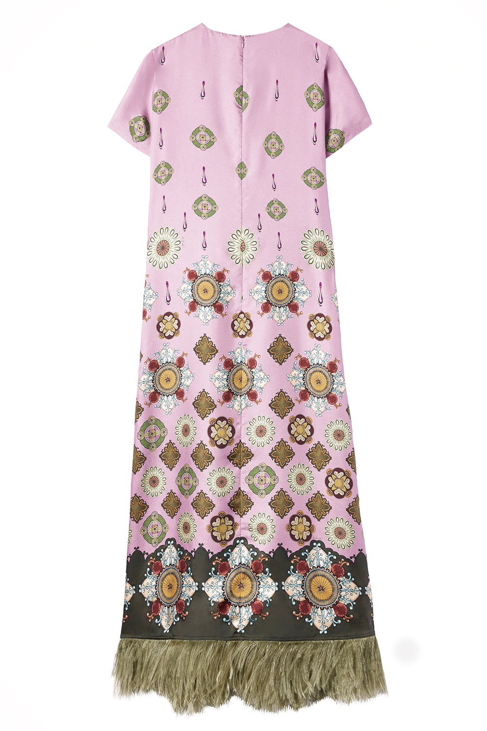 Swing Dress With Feathers - 3