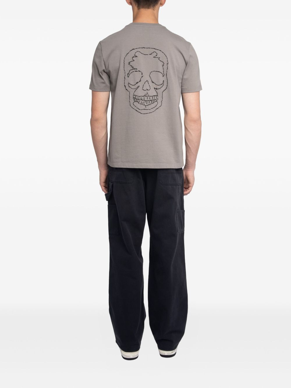 skull-print T-shirt - 3