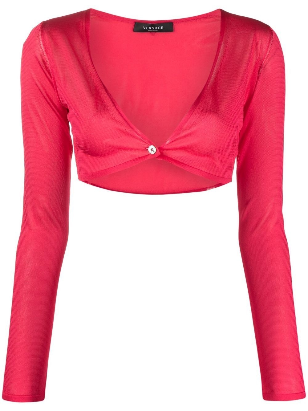 Medusa cropped buttoned cardigan - 1