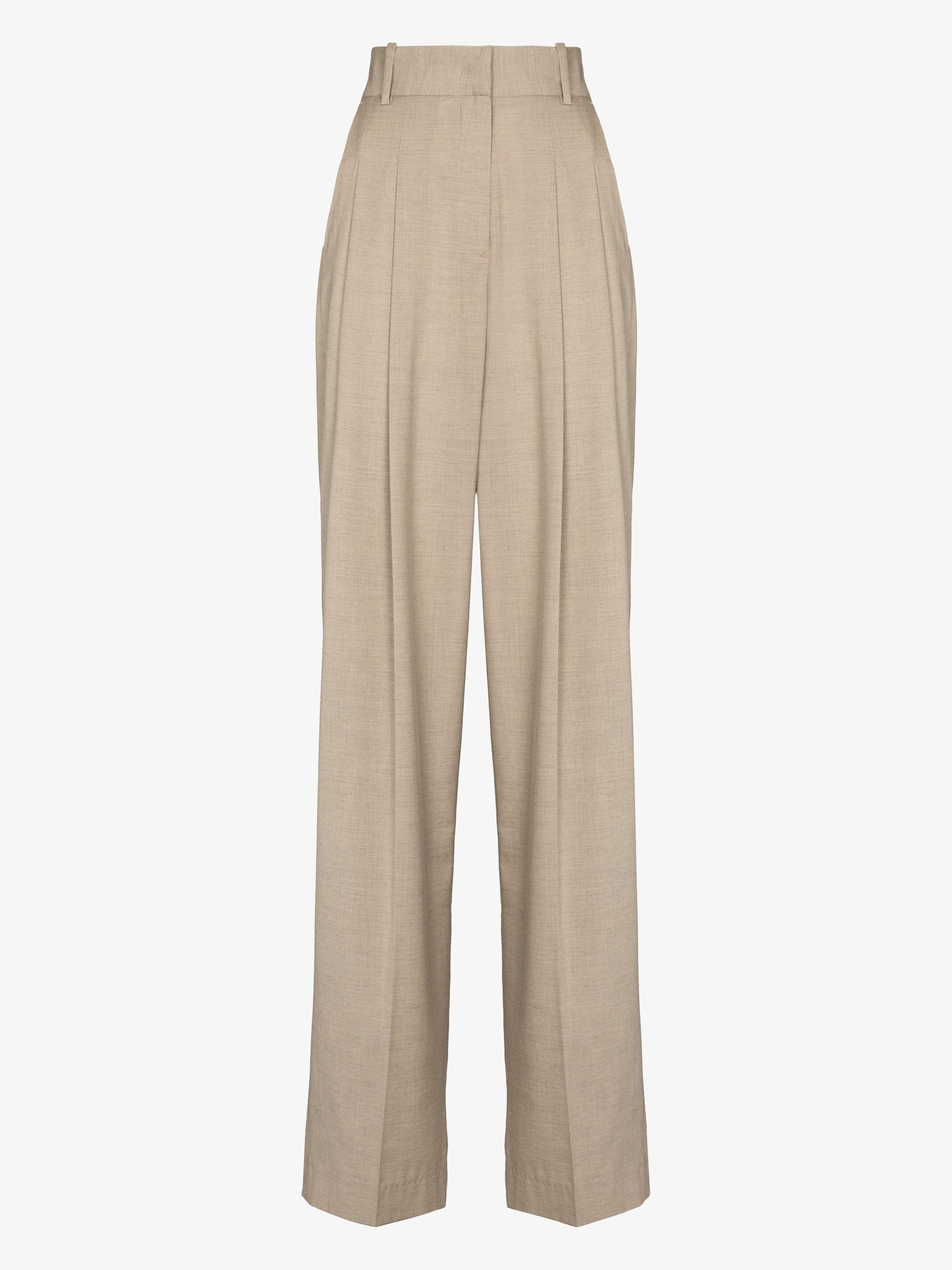 neutral Gelso straight-leg trousers - 1