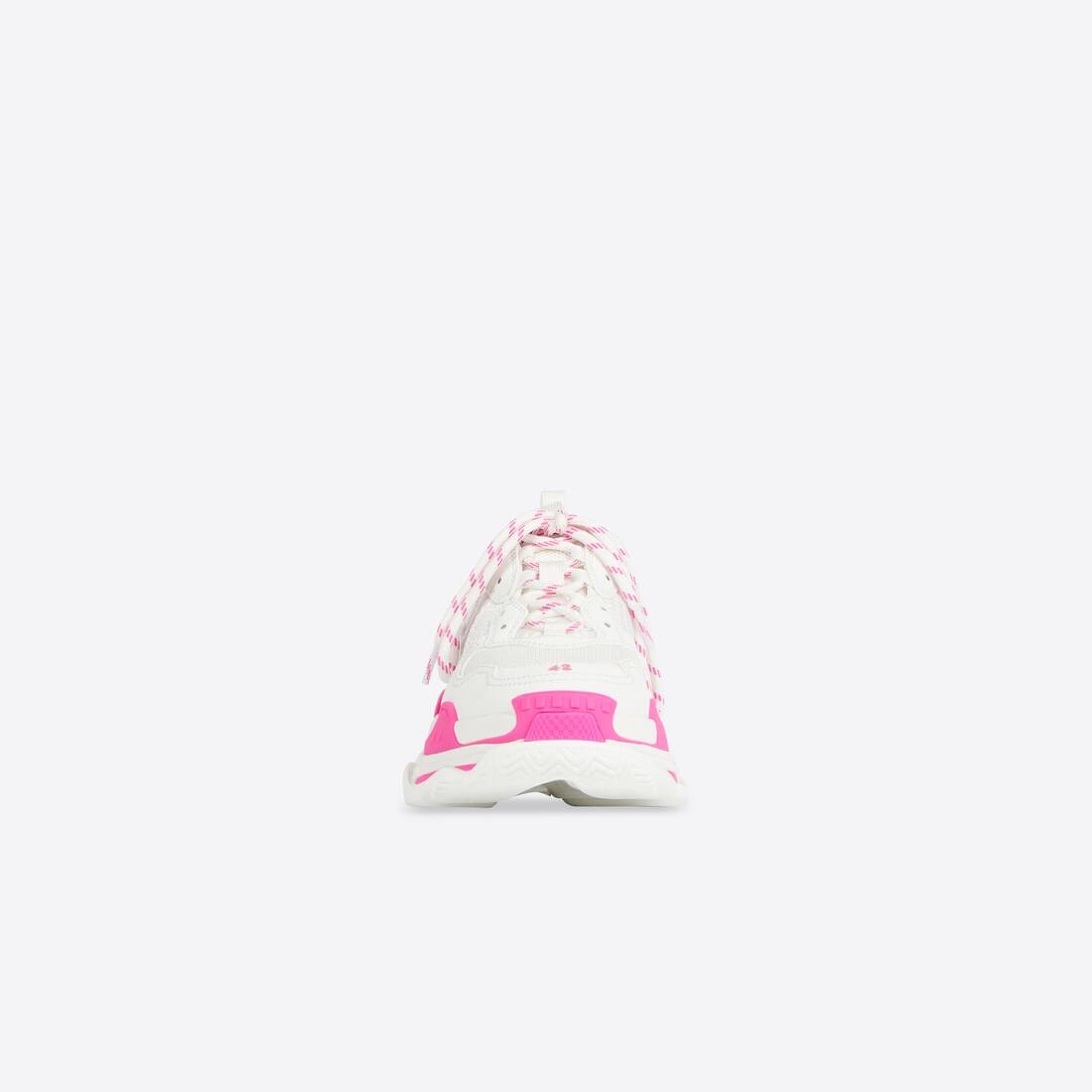 Men's Triple S Sneaker in Fluo Pink/white - 3